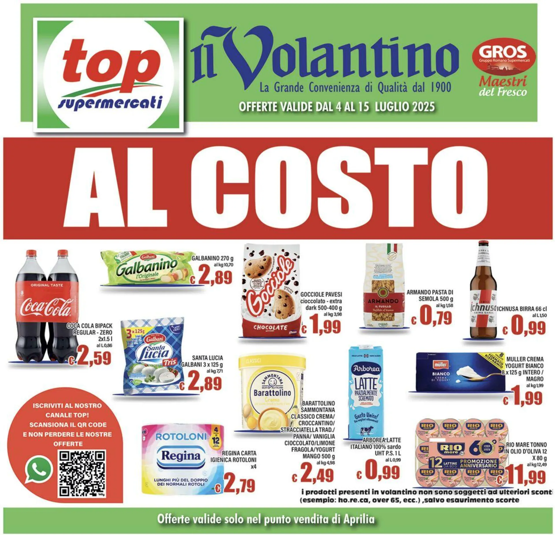 Top Supermercati Volantino attuale da 11 settembre a 25 settembre di 2025 - Pagina del volantino 1