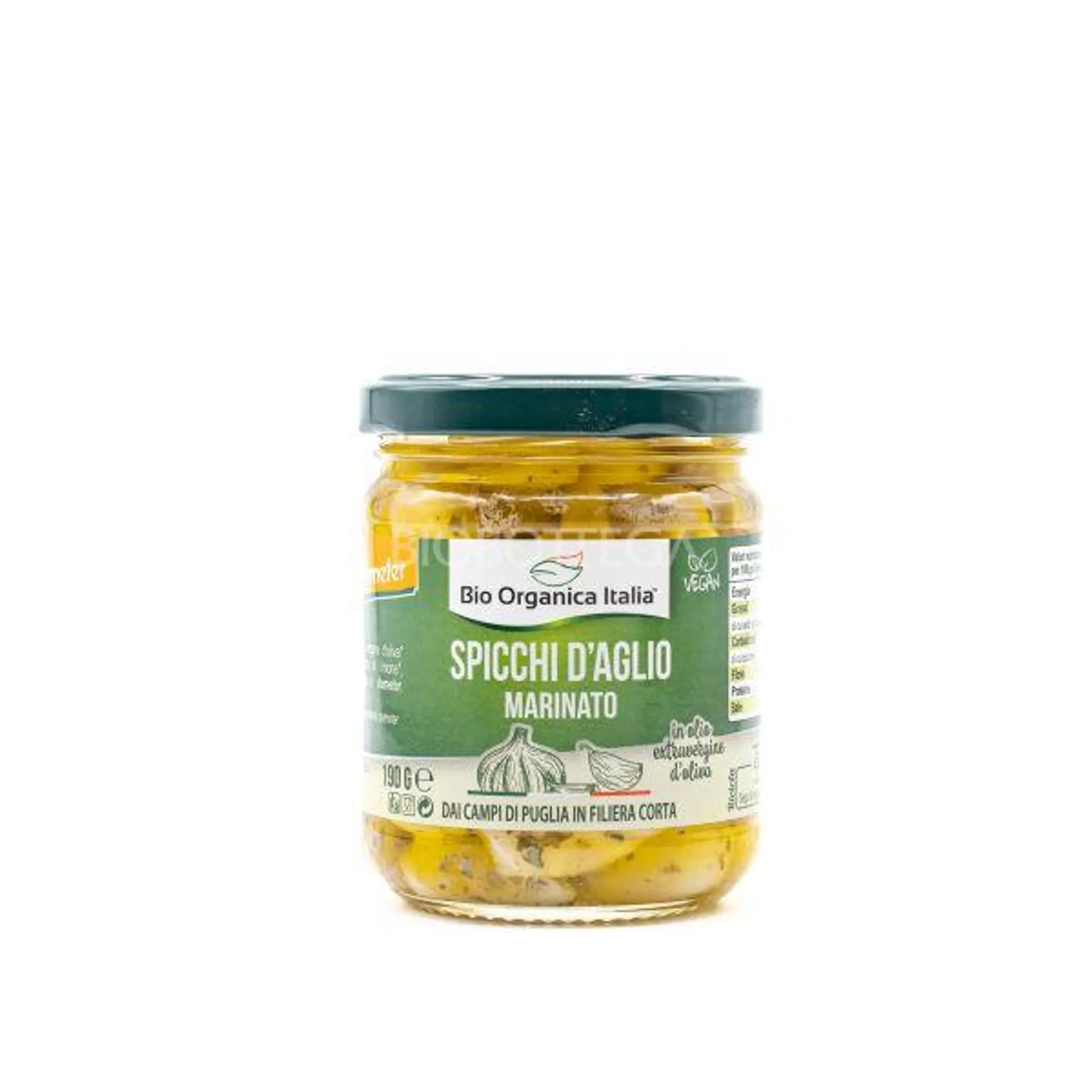 Spicchi d'Aglio Marinato Bio Organica Italia 190G