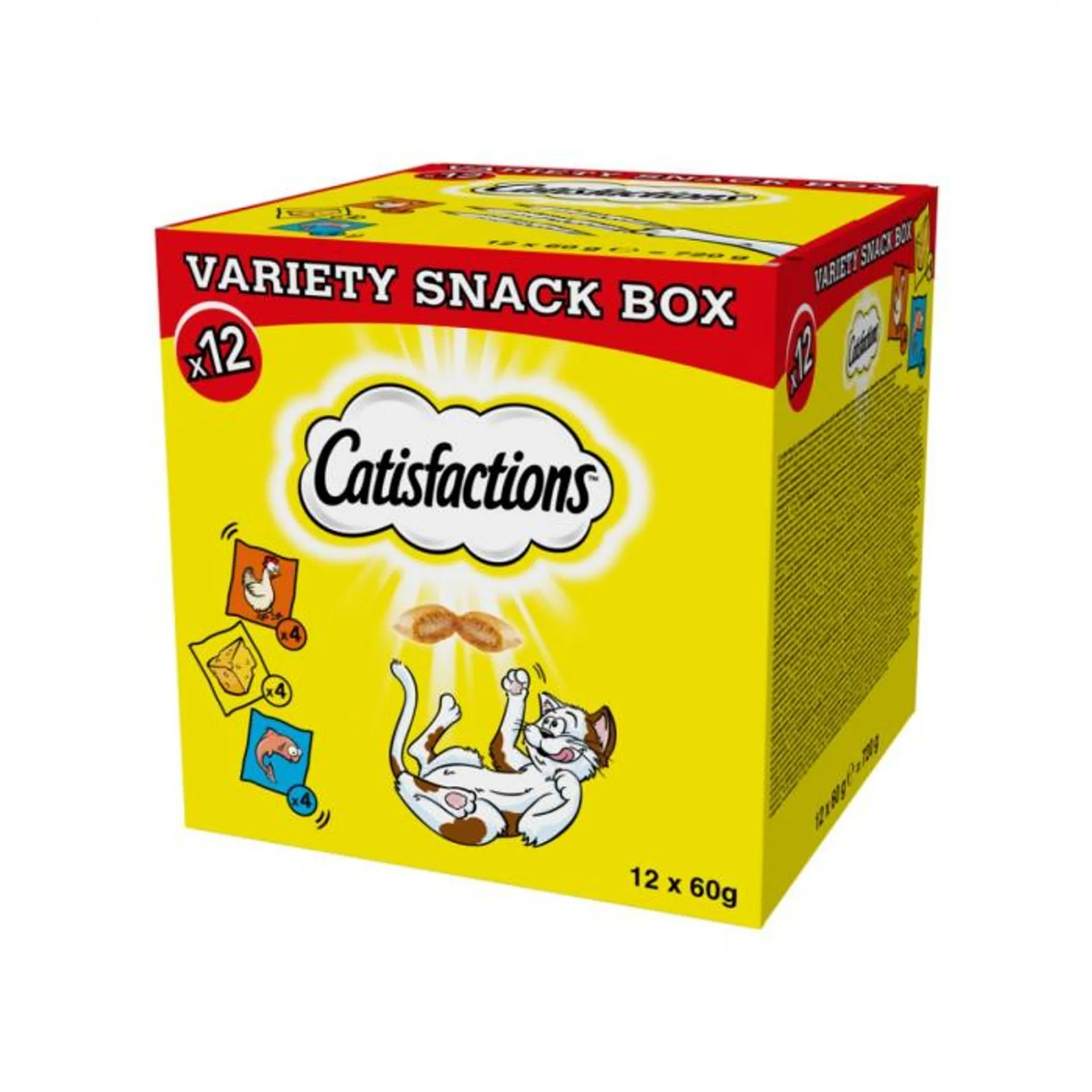 Catisfaction Snack per gatti Variety Box 12x60g