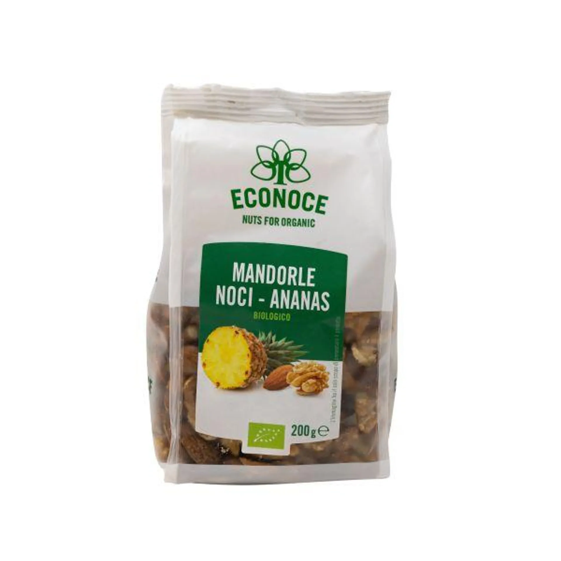 Mix Mandorle, Noci e Ananas Econoce 200 G