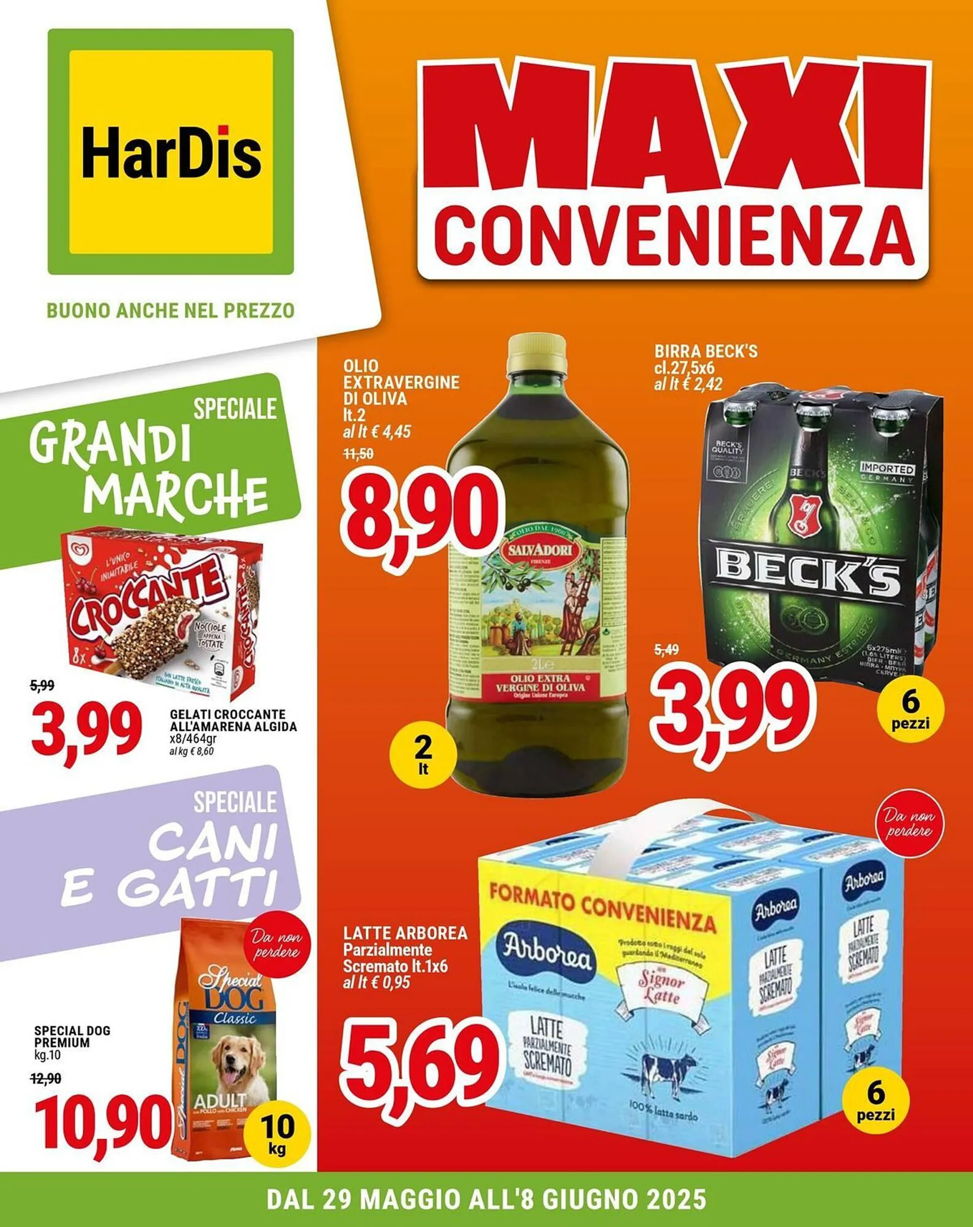 Volantino Hardis da 29 maggio a 8 giugno di 2025 - Pagina del volantino 1