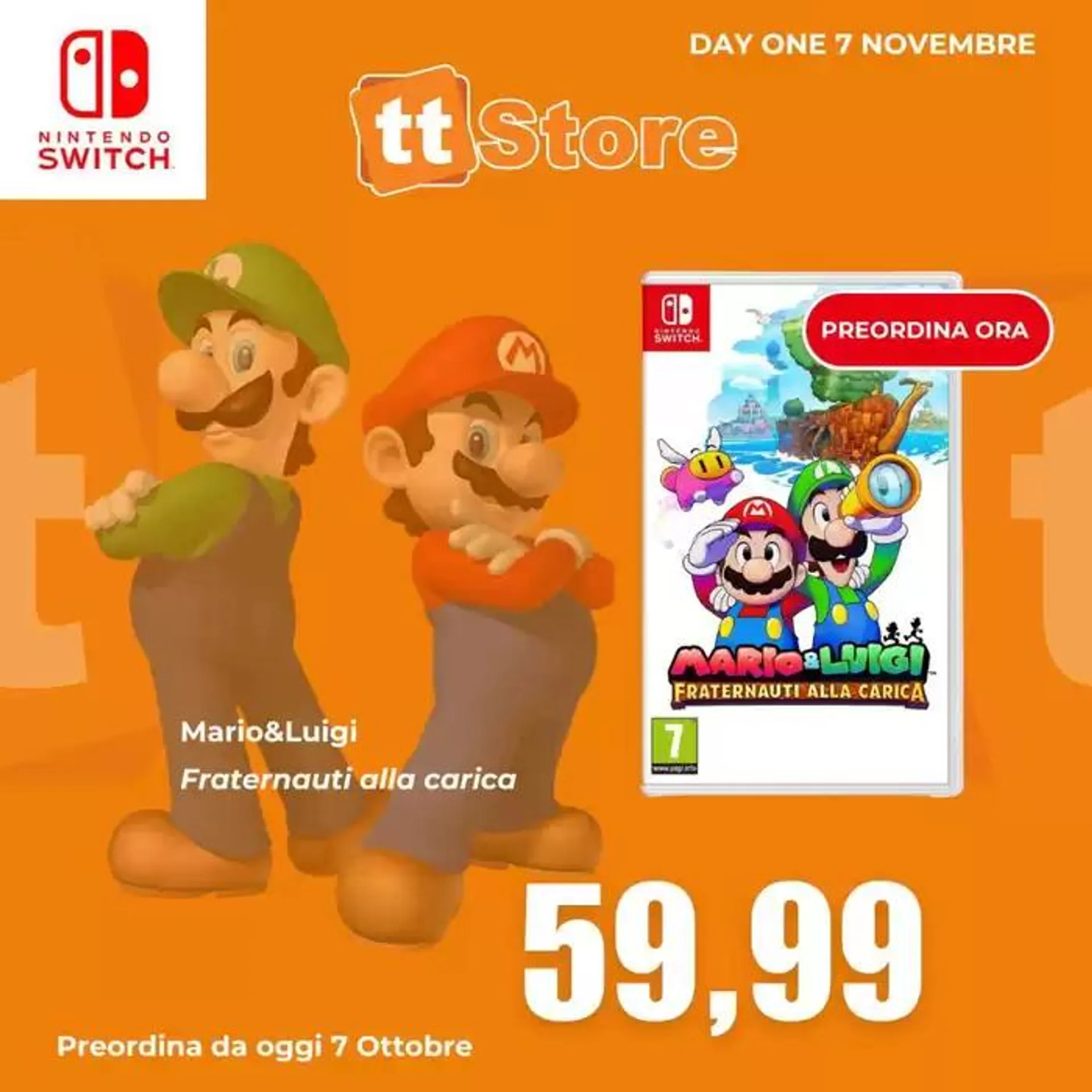 Mario & Luigi  da 8 ottobre a 7 novembre di 2024 - Pagina del volantino 1