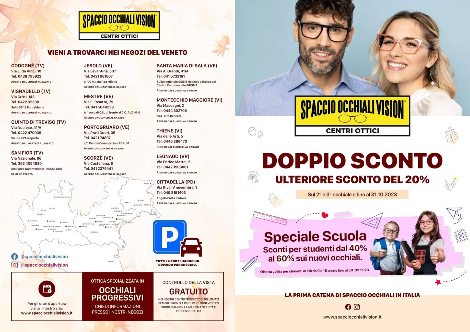 Volantino Spaccio Occhiali Vision - 1