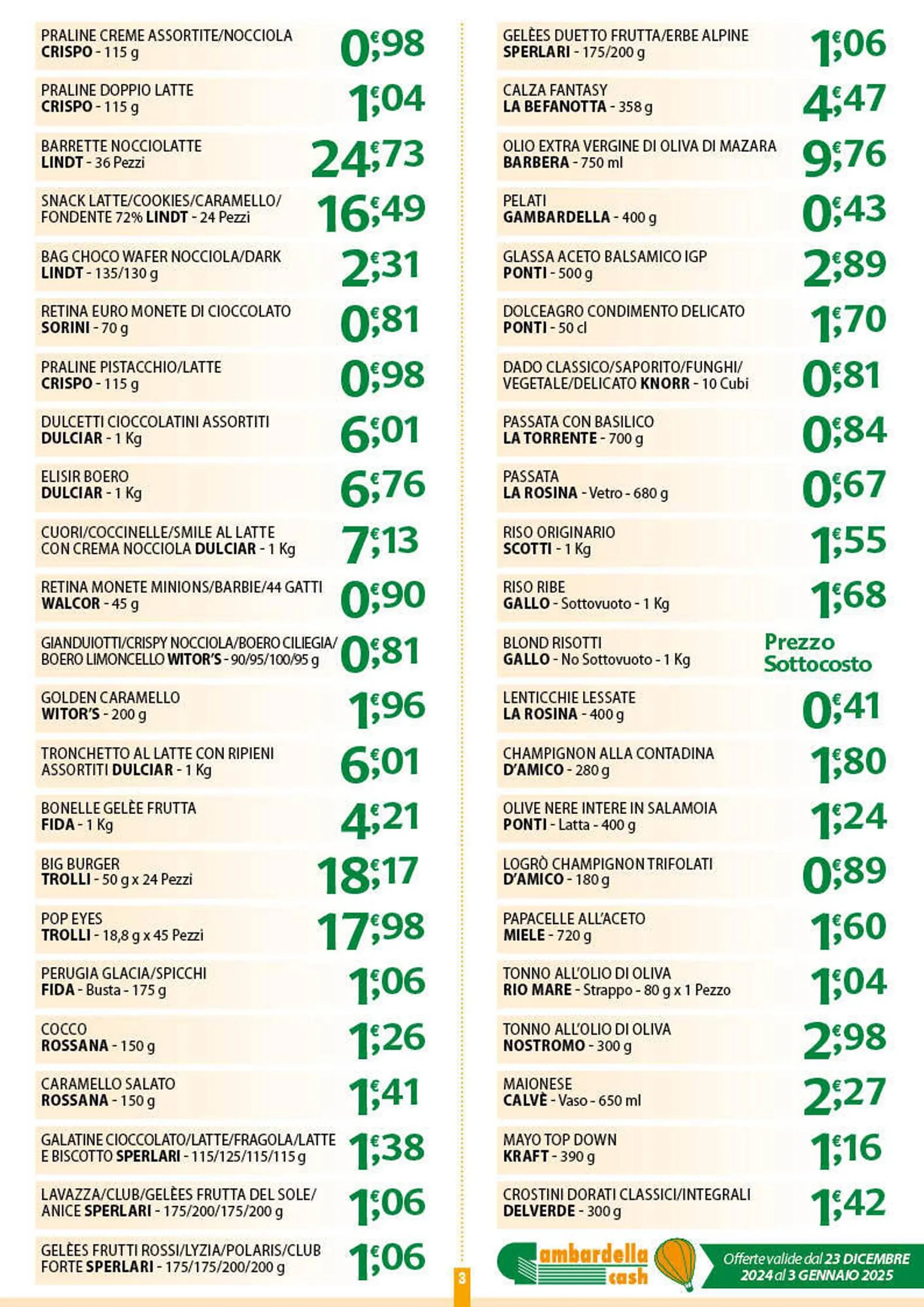 Volantino Gambardella Cash da 22 dicembre a 3 gennaio di 2025 - Pagina del volantino 3