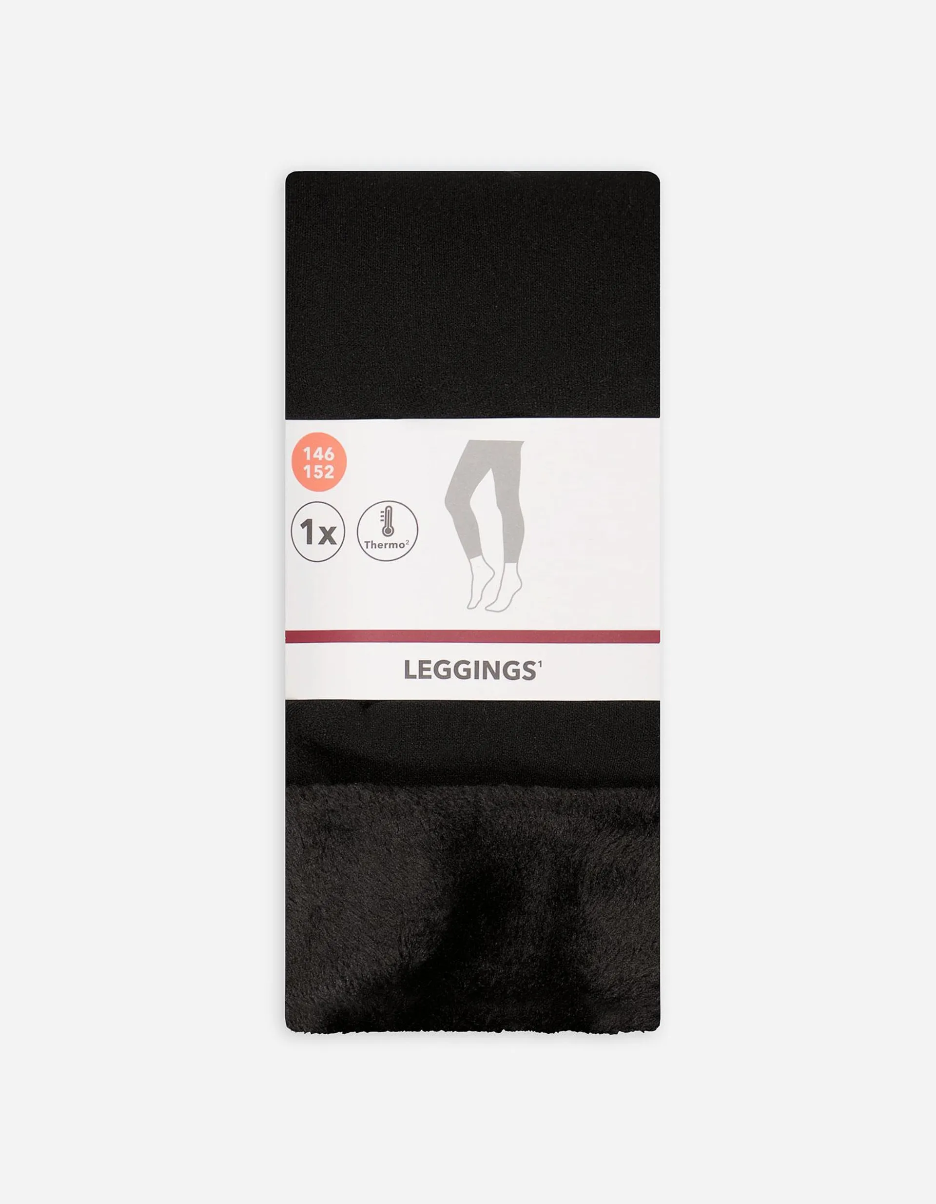 Leggings termici - Tinta unita - nero