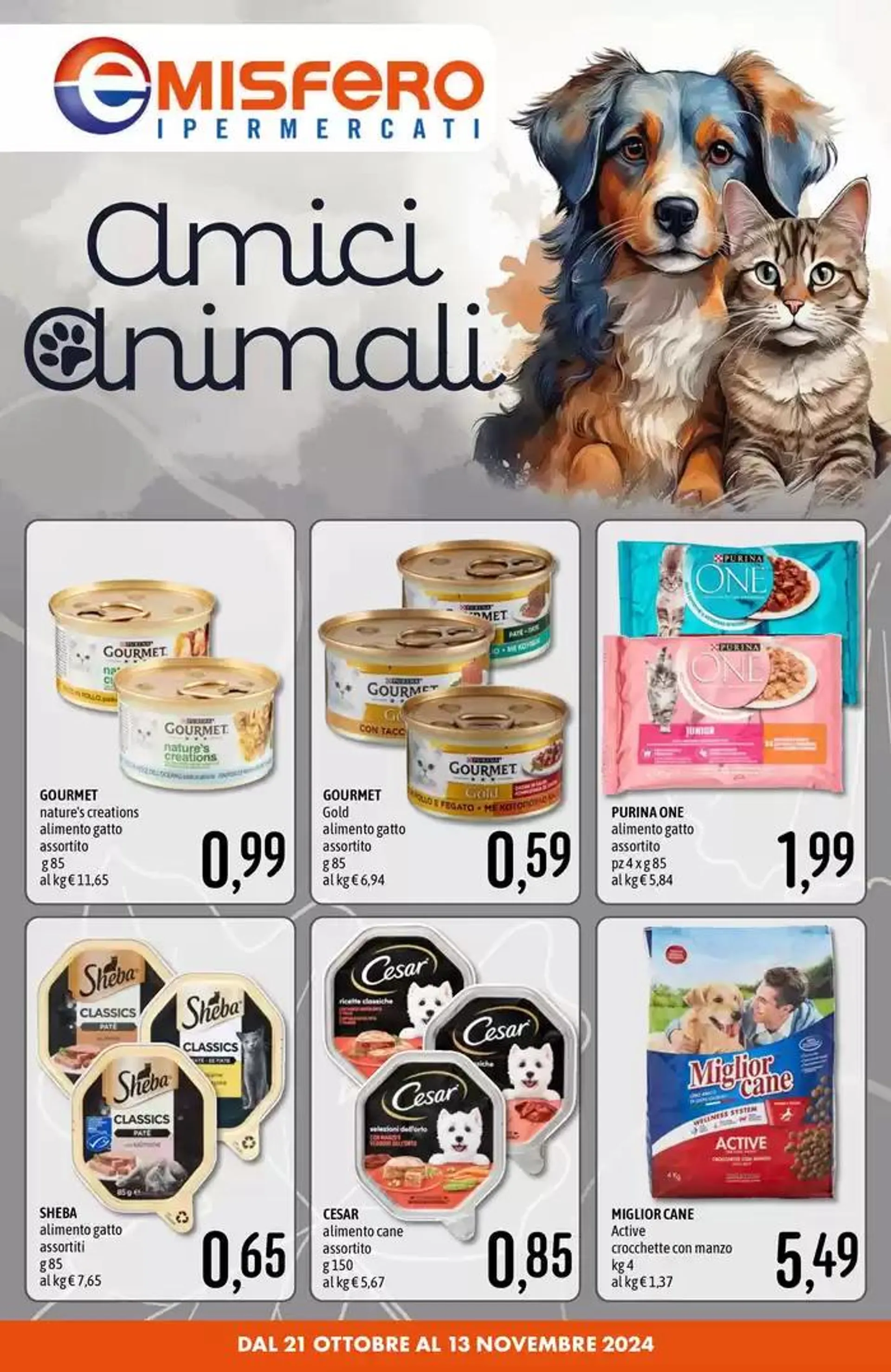 CATALOGO PETFOOD da 21 ottobre a 13 novembre di 2024 - Pagina del volantino 1