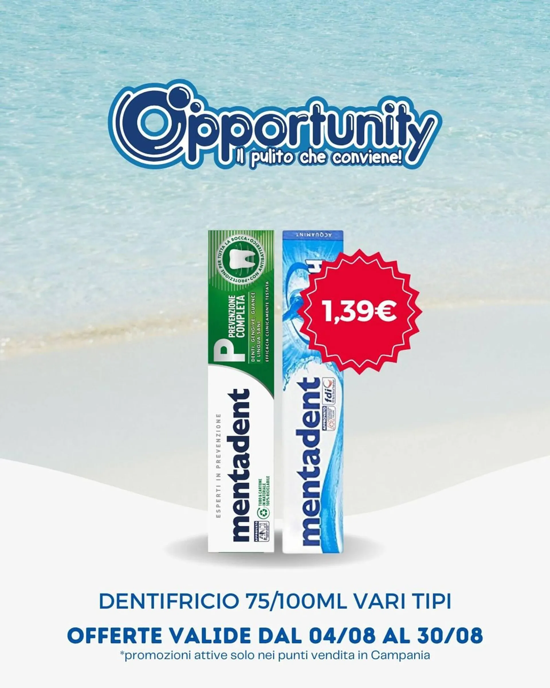 Volantino Opportunity Shop da 4 agosto a 30 agosto di 2025 - Pagina del volantino 1