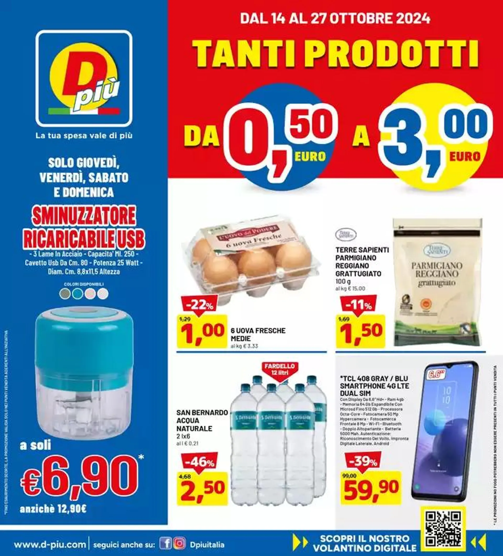 Tanti prodotti da 0.50 a 3.00 Euro  da 14 ottobre a 27 ottobre di 2024 - Pagina del volantino 1