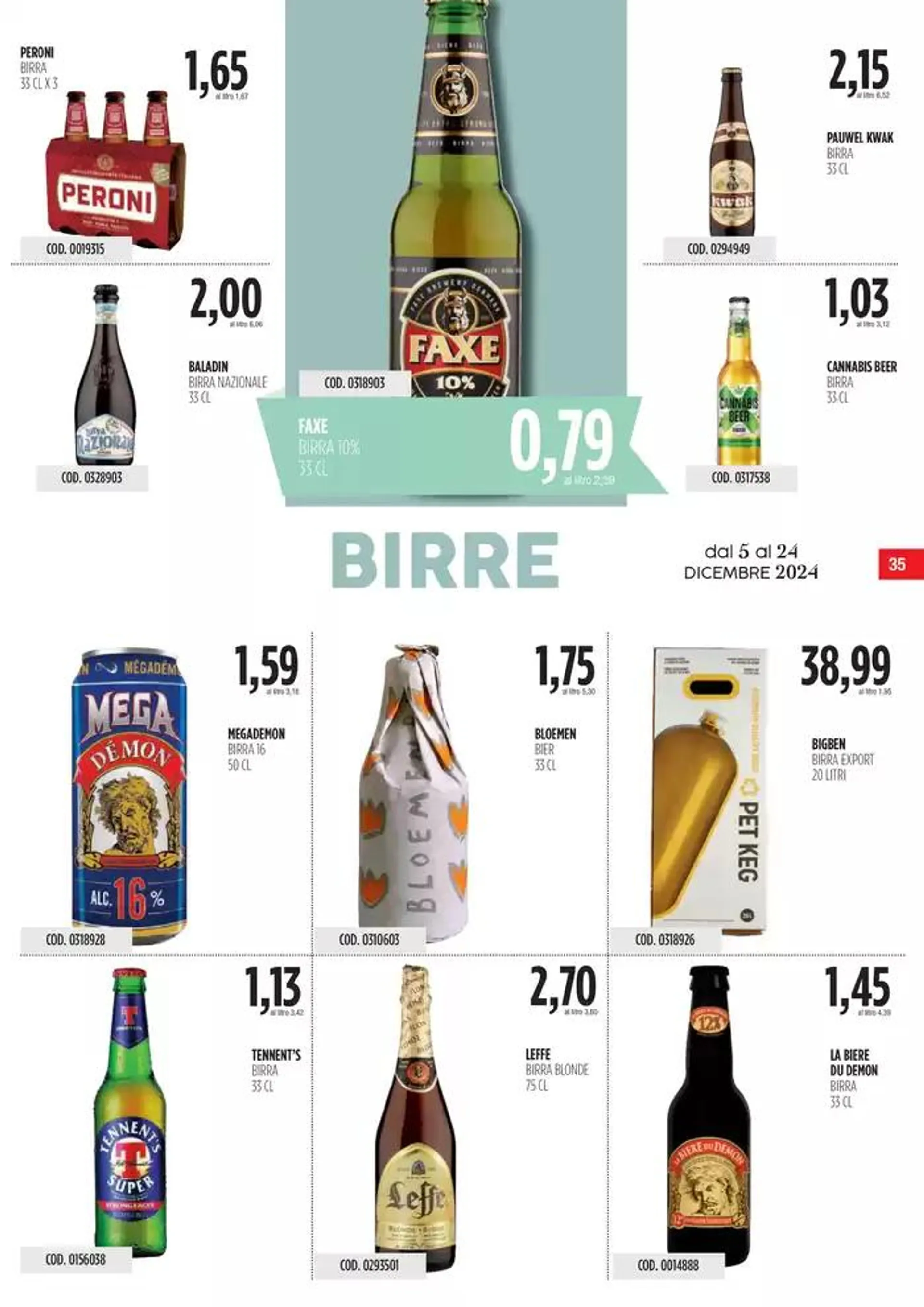 Offerte Carico Cash & Carry  da 5 dicembre a 24 dicembre di 2024 - Pagina del volantino 35