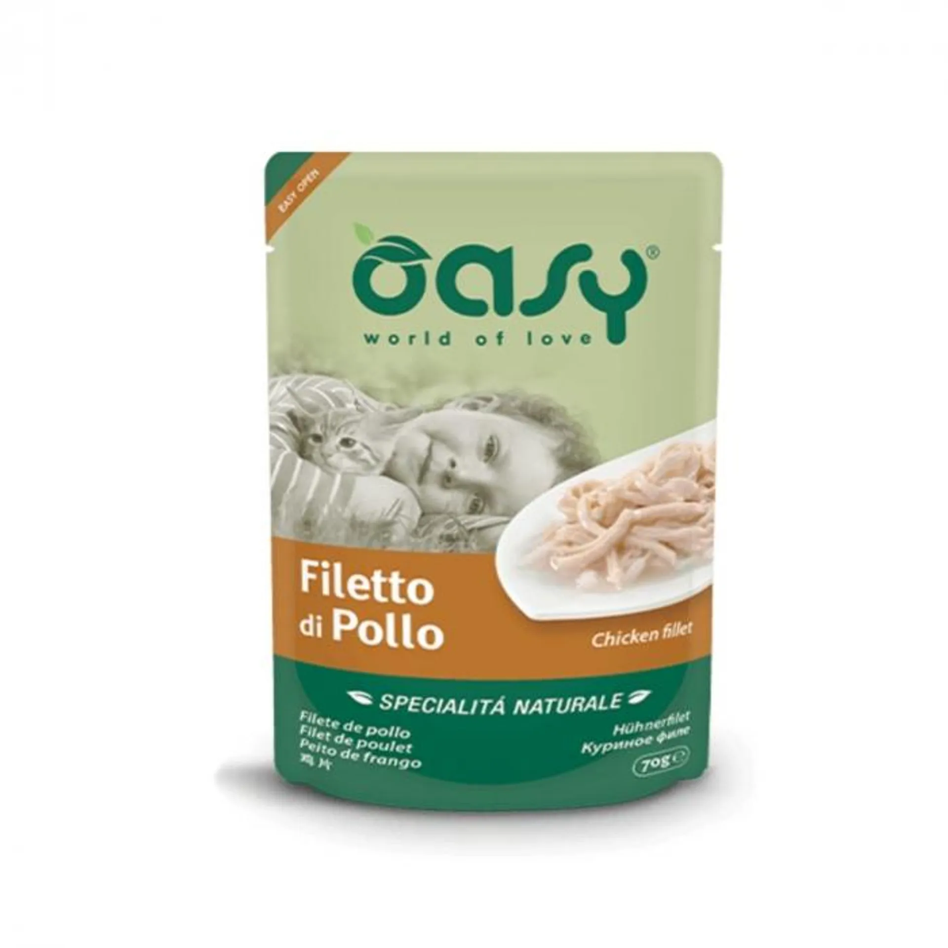 Oasy Cat Specialità Naturale cibo umido per gatti busta 70g