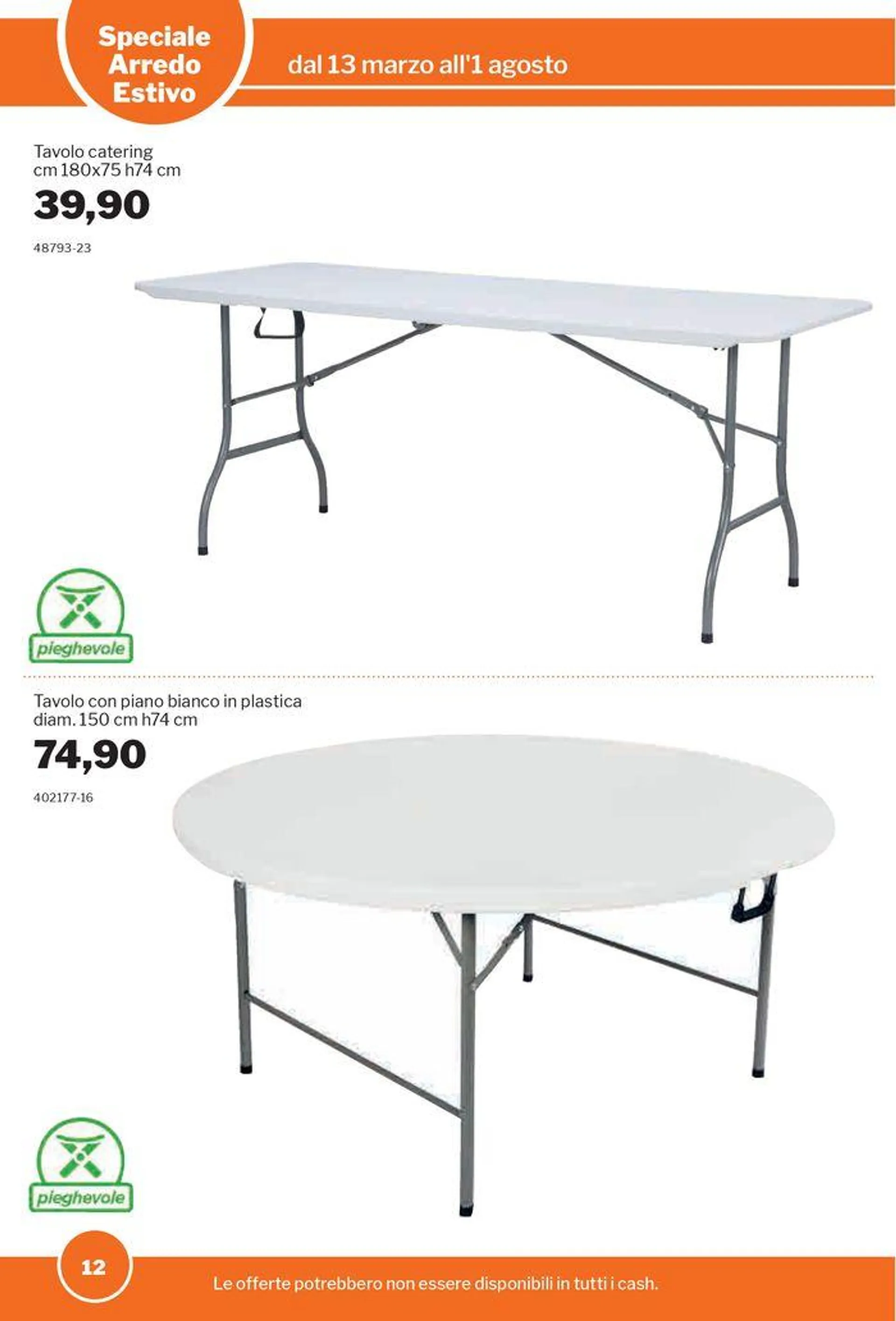 Speciale Arredo estivo da 19 marzo a 1 agosto di 2024 - Pagina del volantino 12