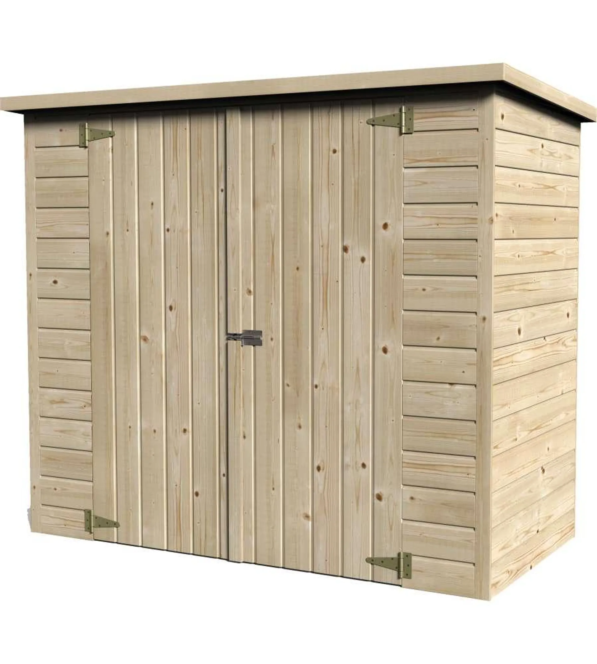 GARAGE IN LEGNO DA GIARDINO DECOR ET JARDIN "BIKE BOX" IN ABETE BIANCO NORDICO 193X98X161 CM - COD. 11750-000