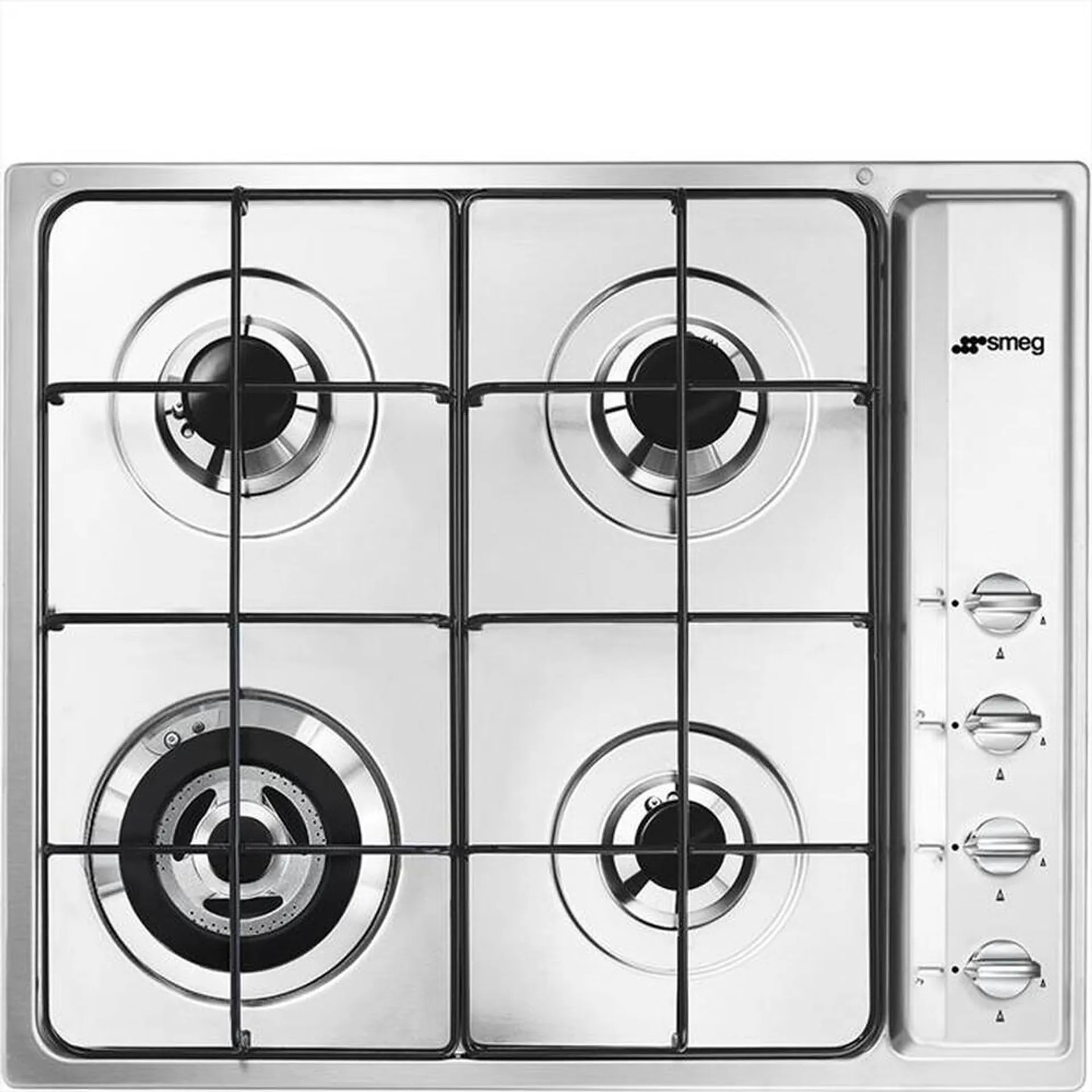 SMEG - Piano cottura a gas SR64S 4 fuochi 58,5cm-Inox