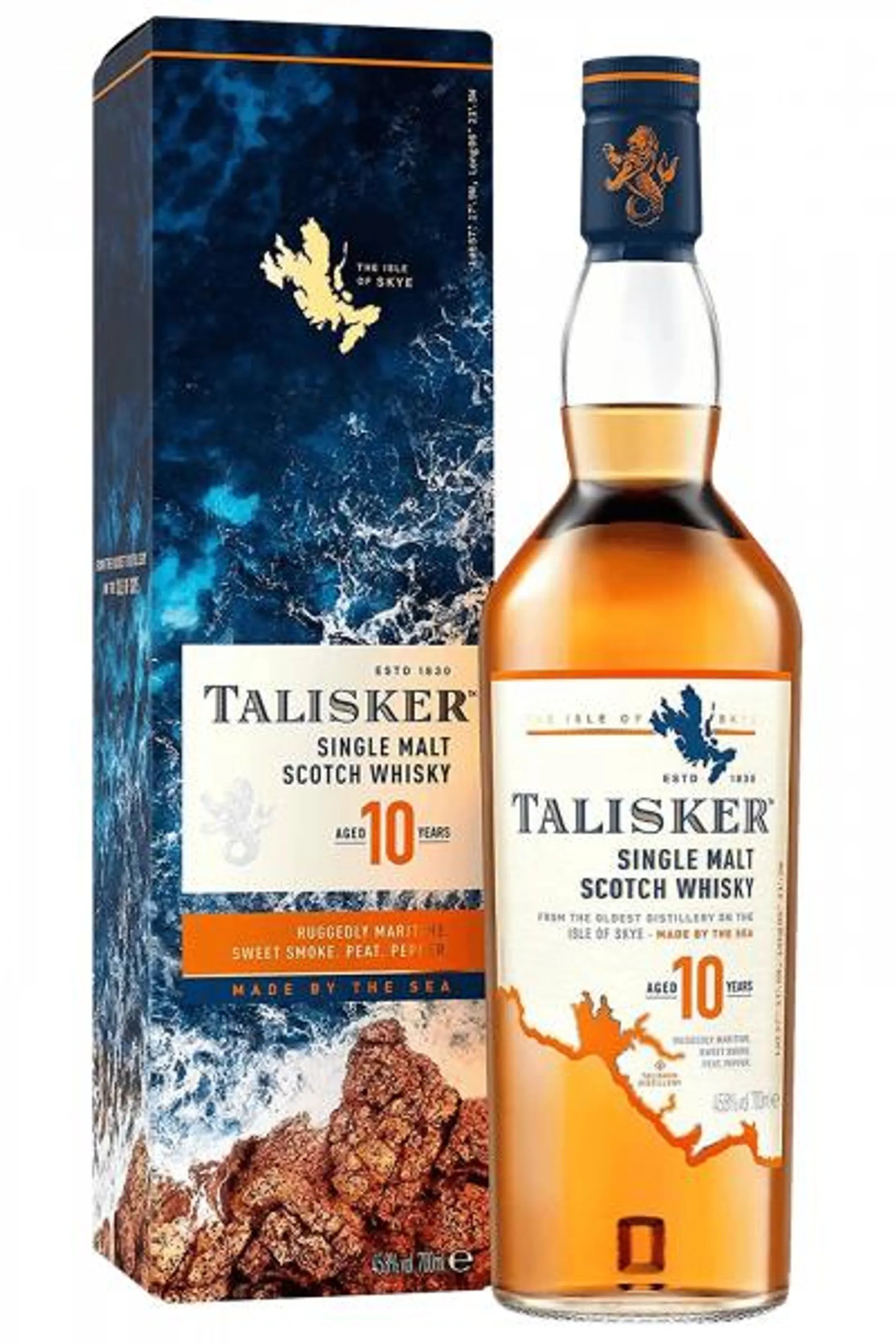 Talisker 10 Years Single Malt Scotch Whisky 70cl (Astucciato)