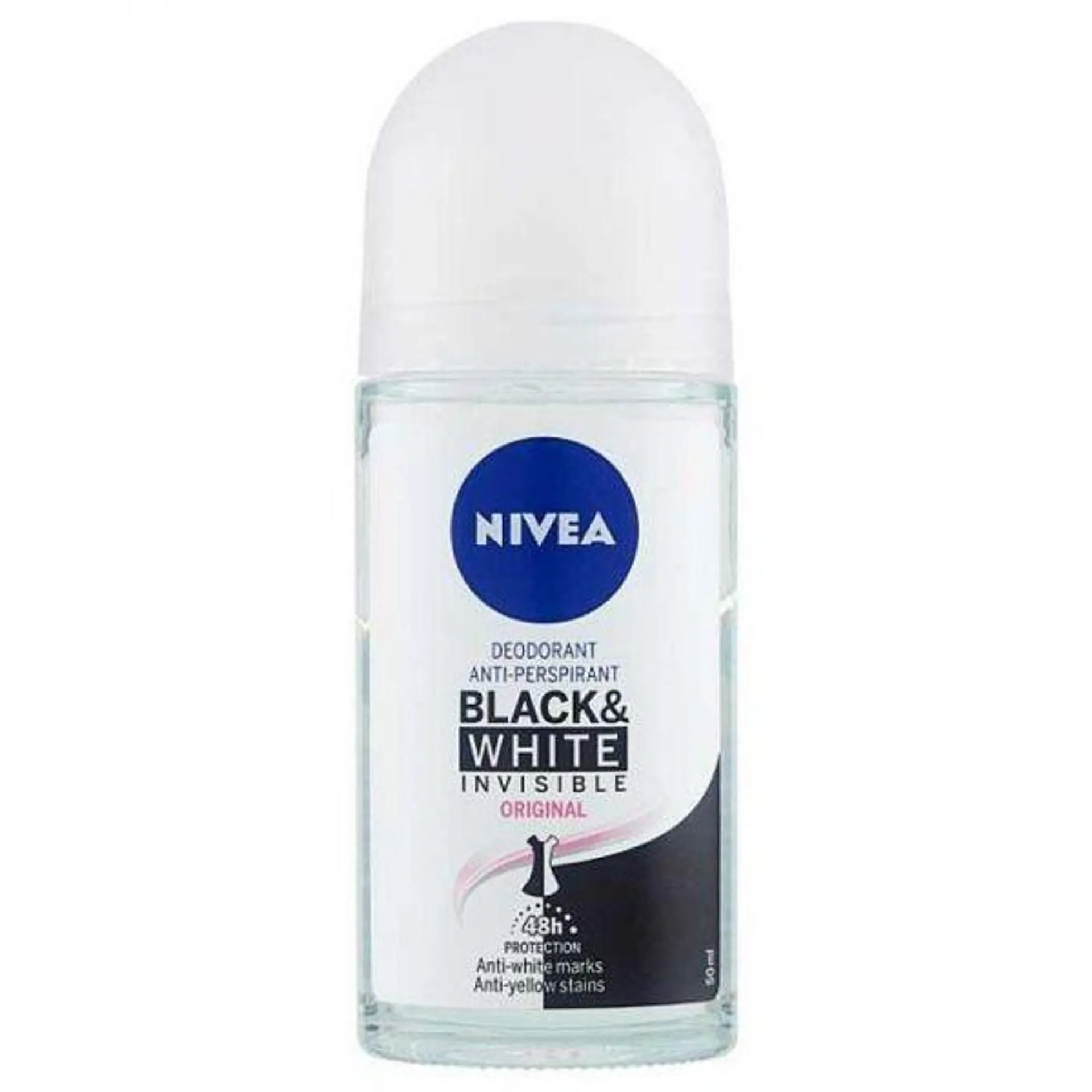 NIVEA DEO ROLLON 50ML BLACK&WHITE