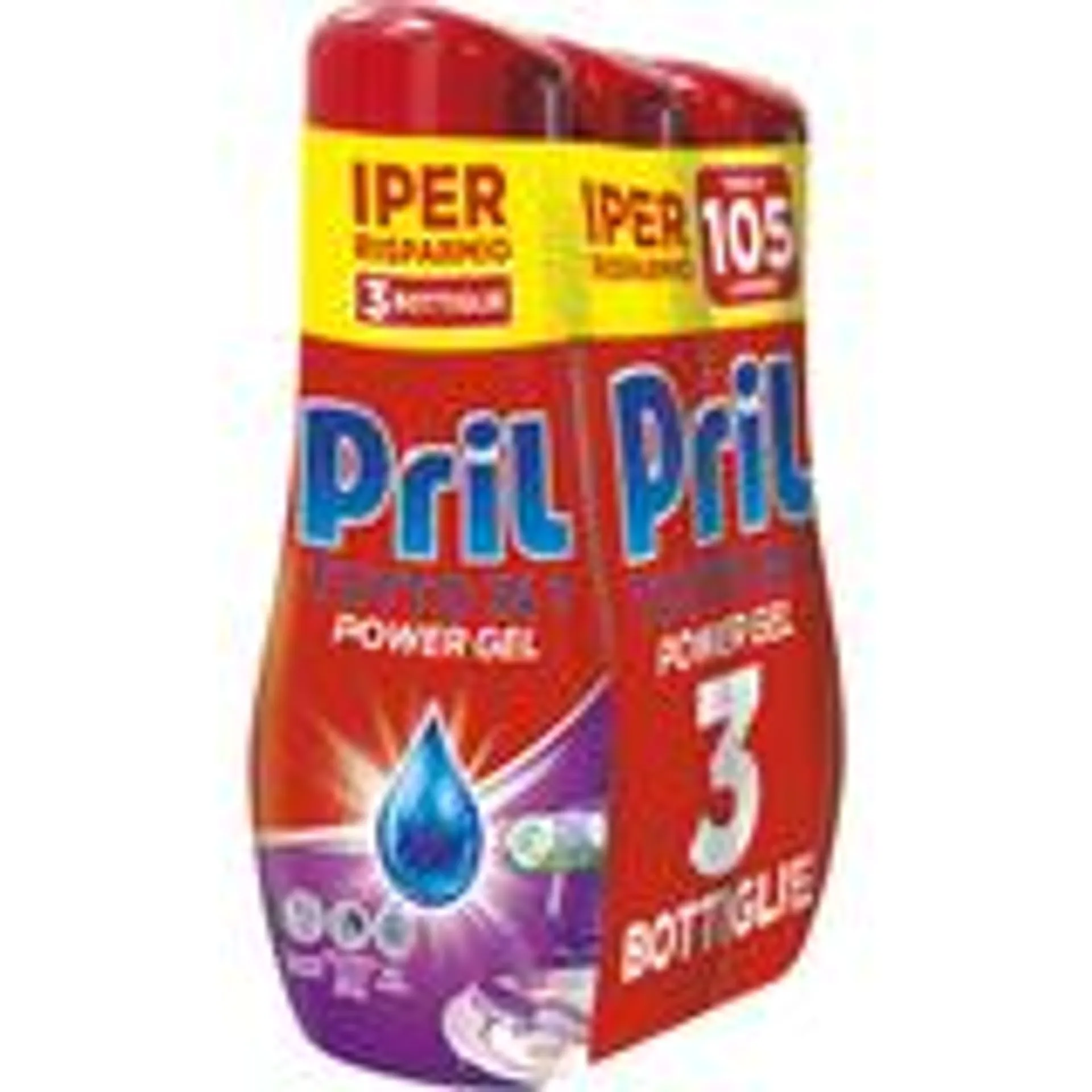 PRIL LAVASTOVIGLIE POWER GEL TUTTOin1 CLASSICO 630 ML 3 PEZZI DA 35 LAVAGGI 1890 ML