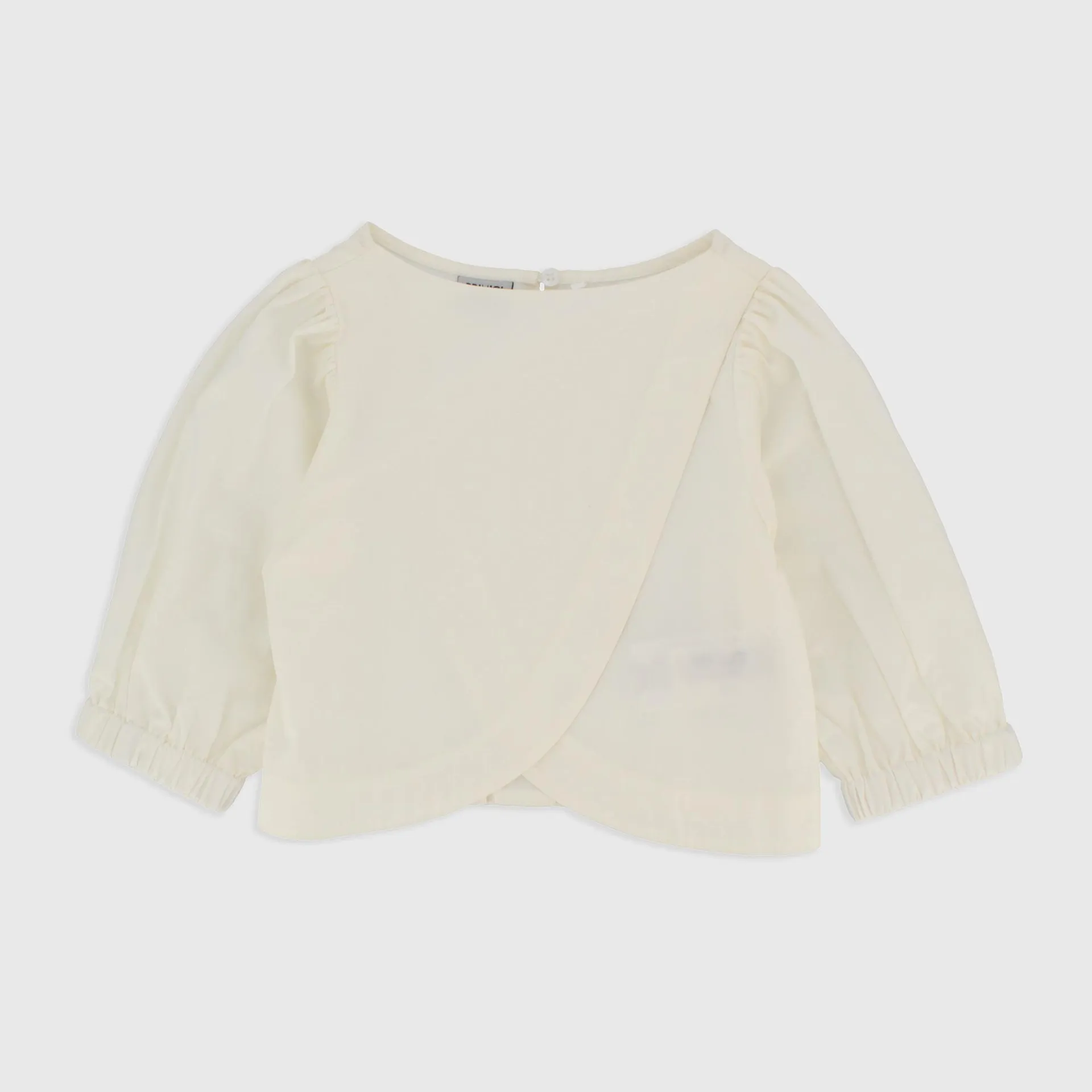 Blusa in cotone da Bambina, BIANCO