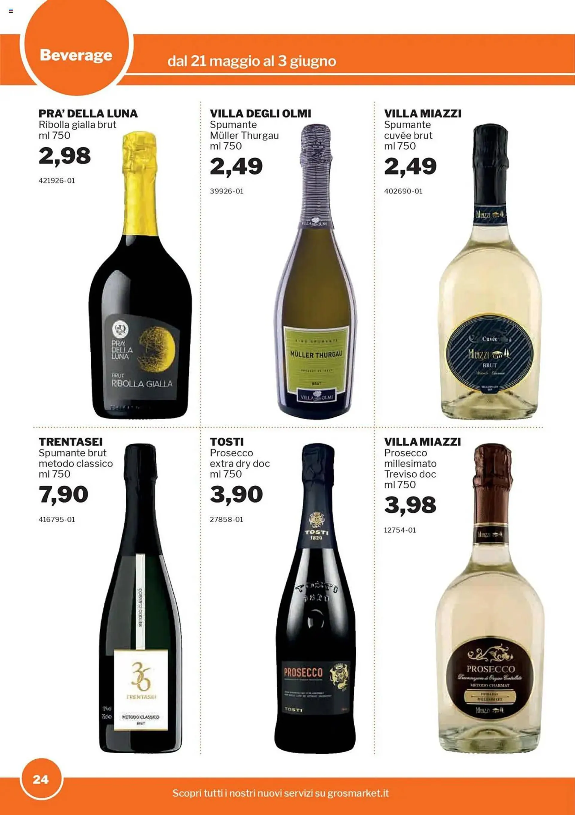 Volantino GrosMarket da 21 maggio a 3 giugno di 2025 - Pagina del volantino 24