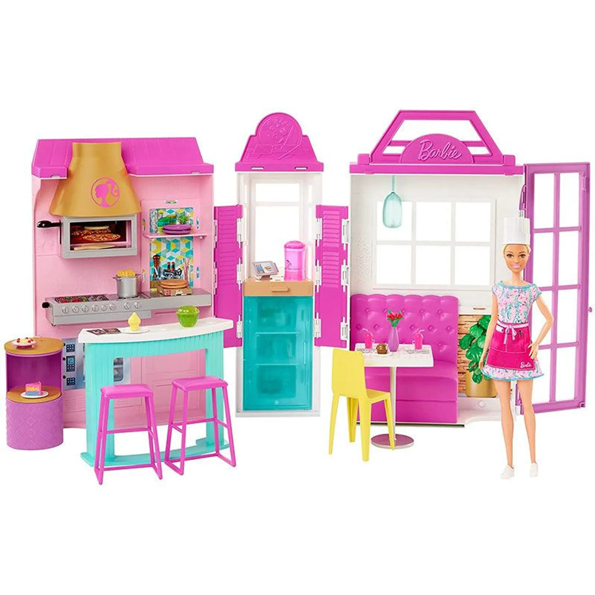 Mattel Barbie Ristorante Con Bambola Hbb91