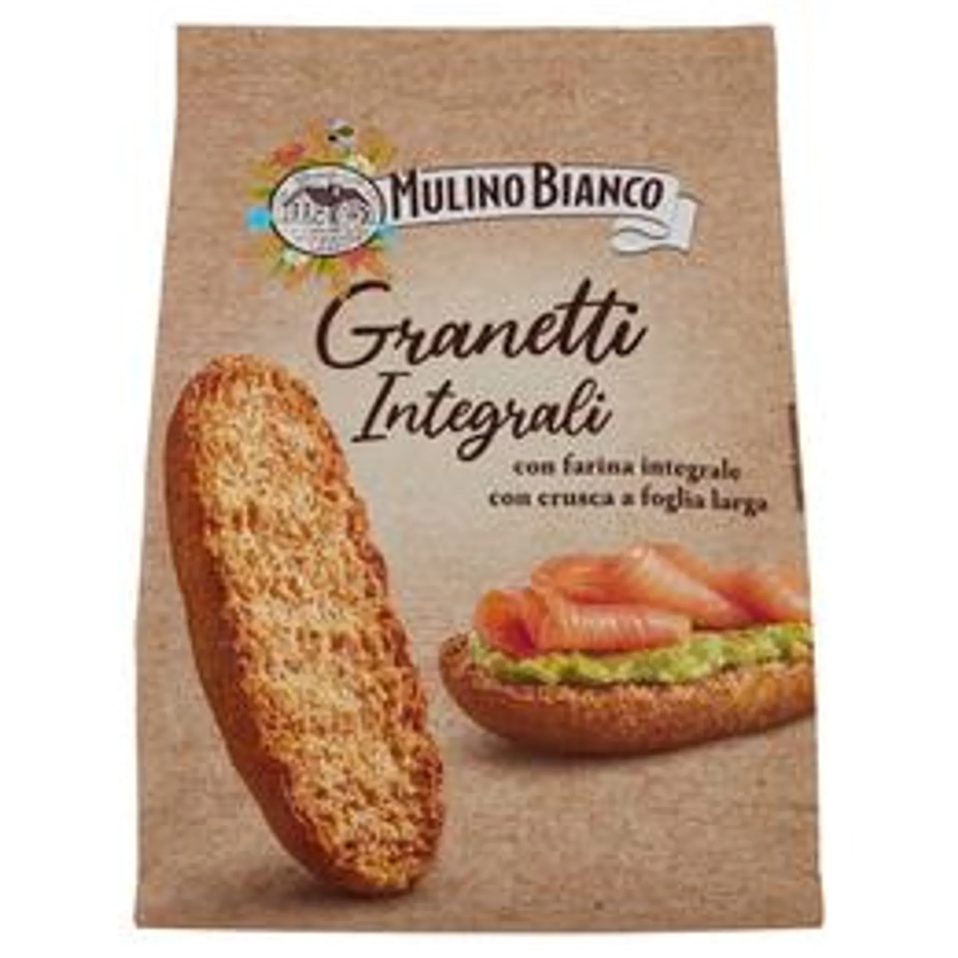 Mulino Bianco Granetti Crostini integrali Ricchi di Fibre 280g