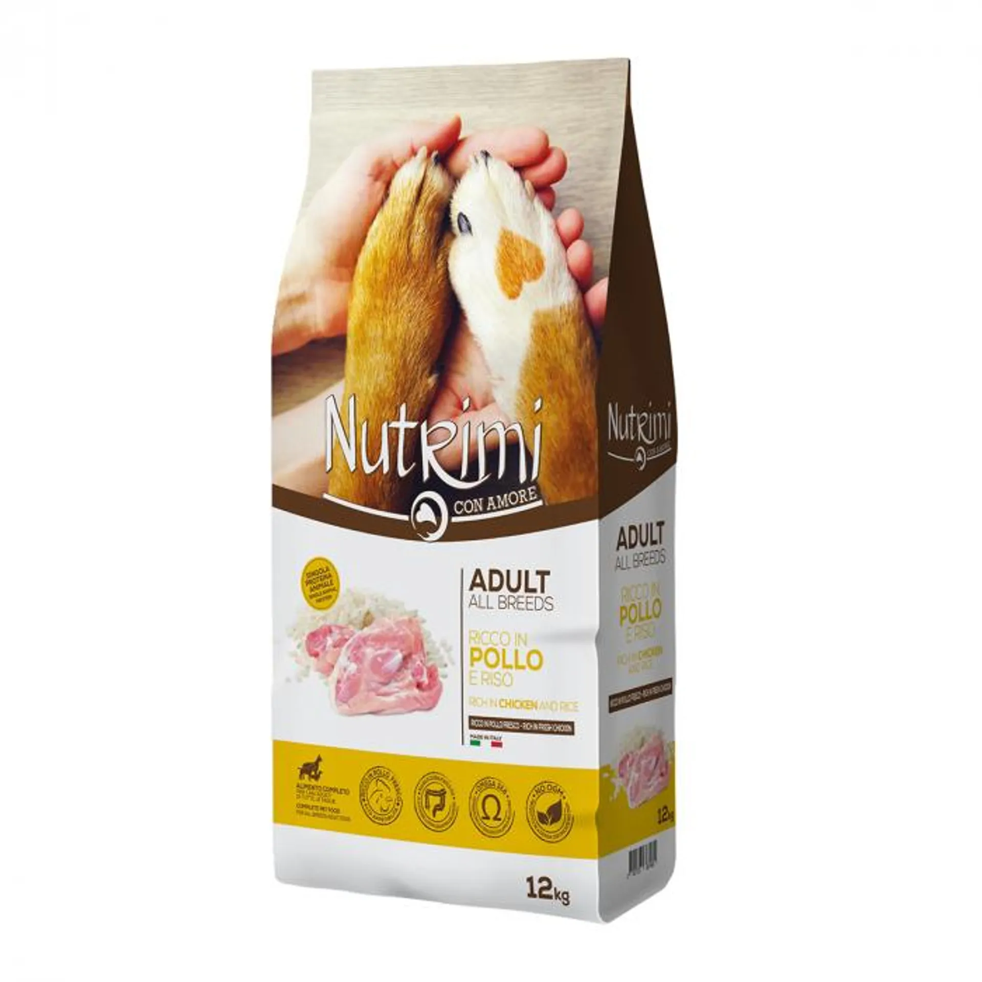 Nutrimi crocchette per cani adulti al pollo 12 kg