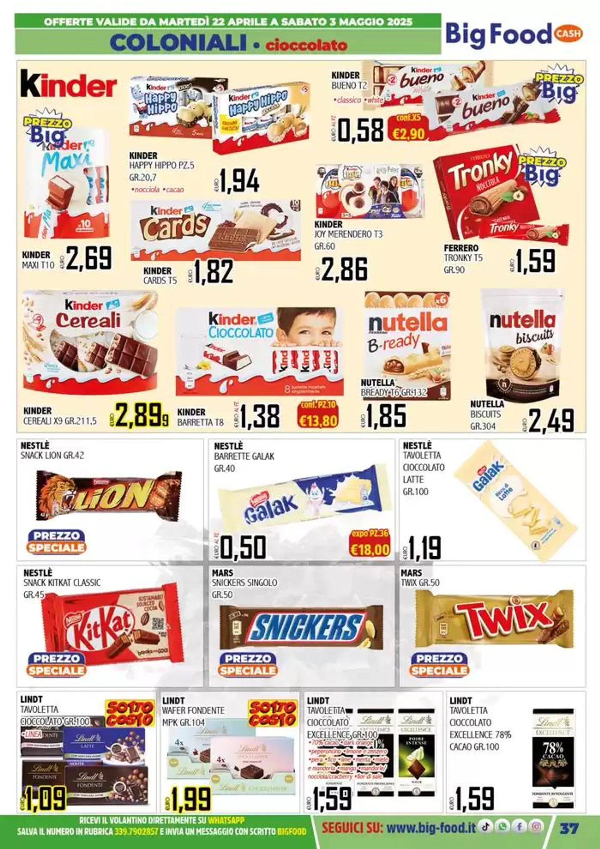 Mega Offerte  da 22 aprile a 3 maggio di 2025 - Pagina del volantino 37
