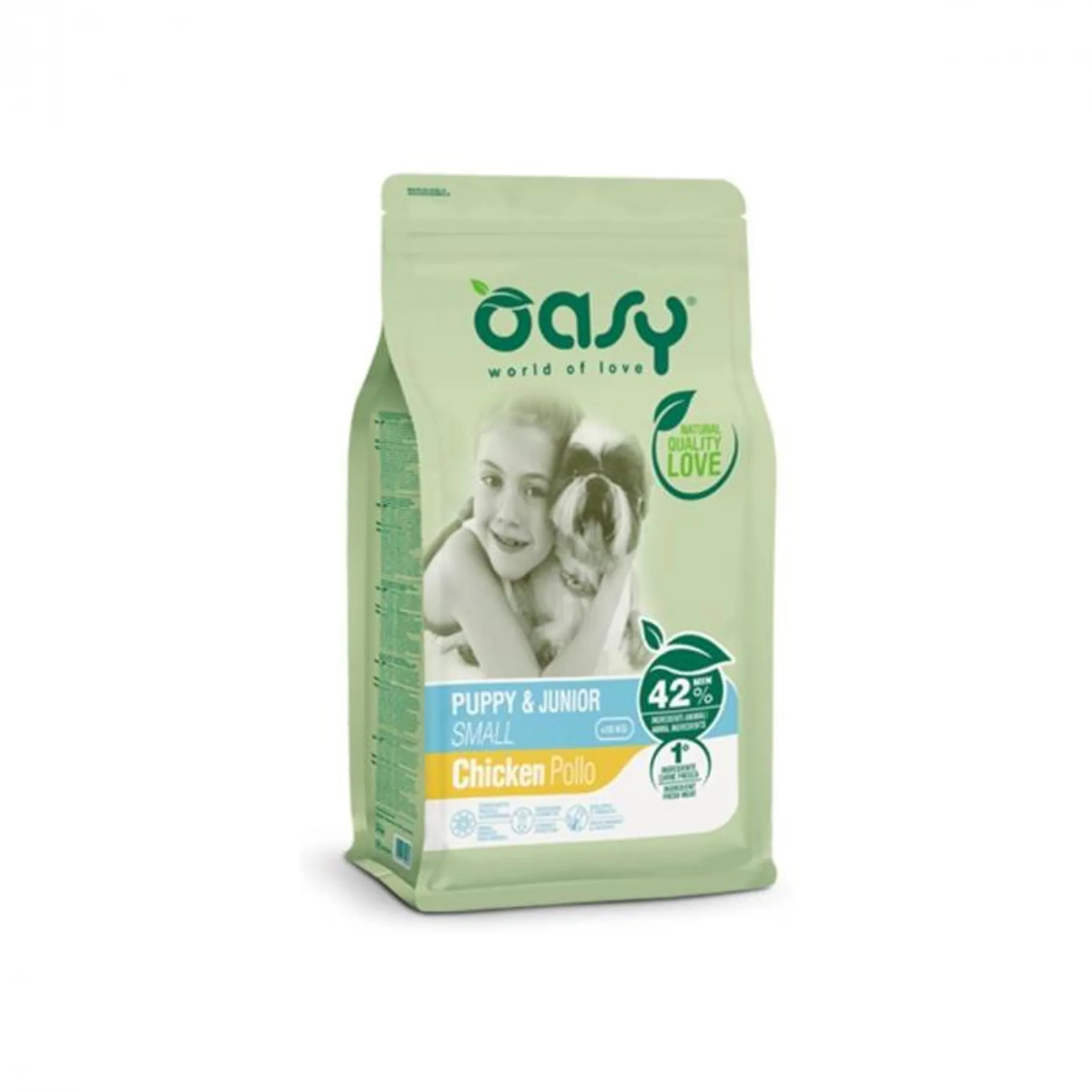 Oasy Dog Puppy & Junior crocchette per cani cuccioli Pollo 3 kg