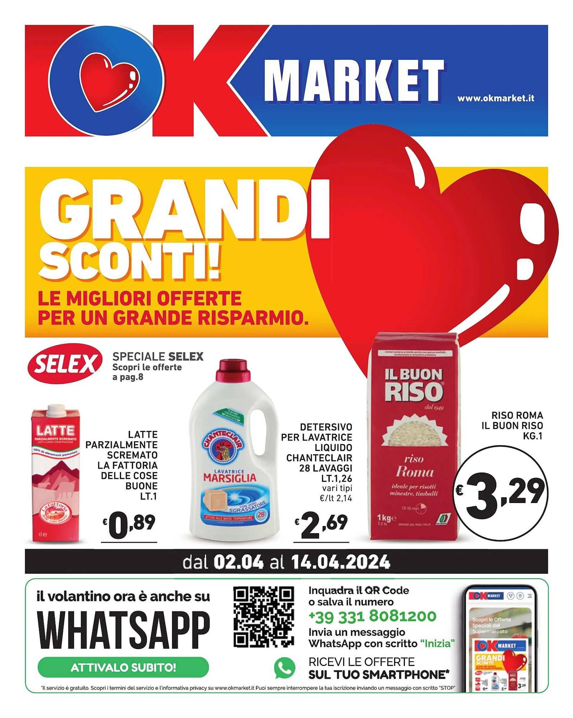 Volantino Ok Market da 2 aprile a 14 aprile di 2024 - Pagina del volantino 