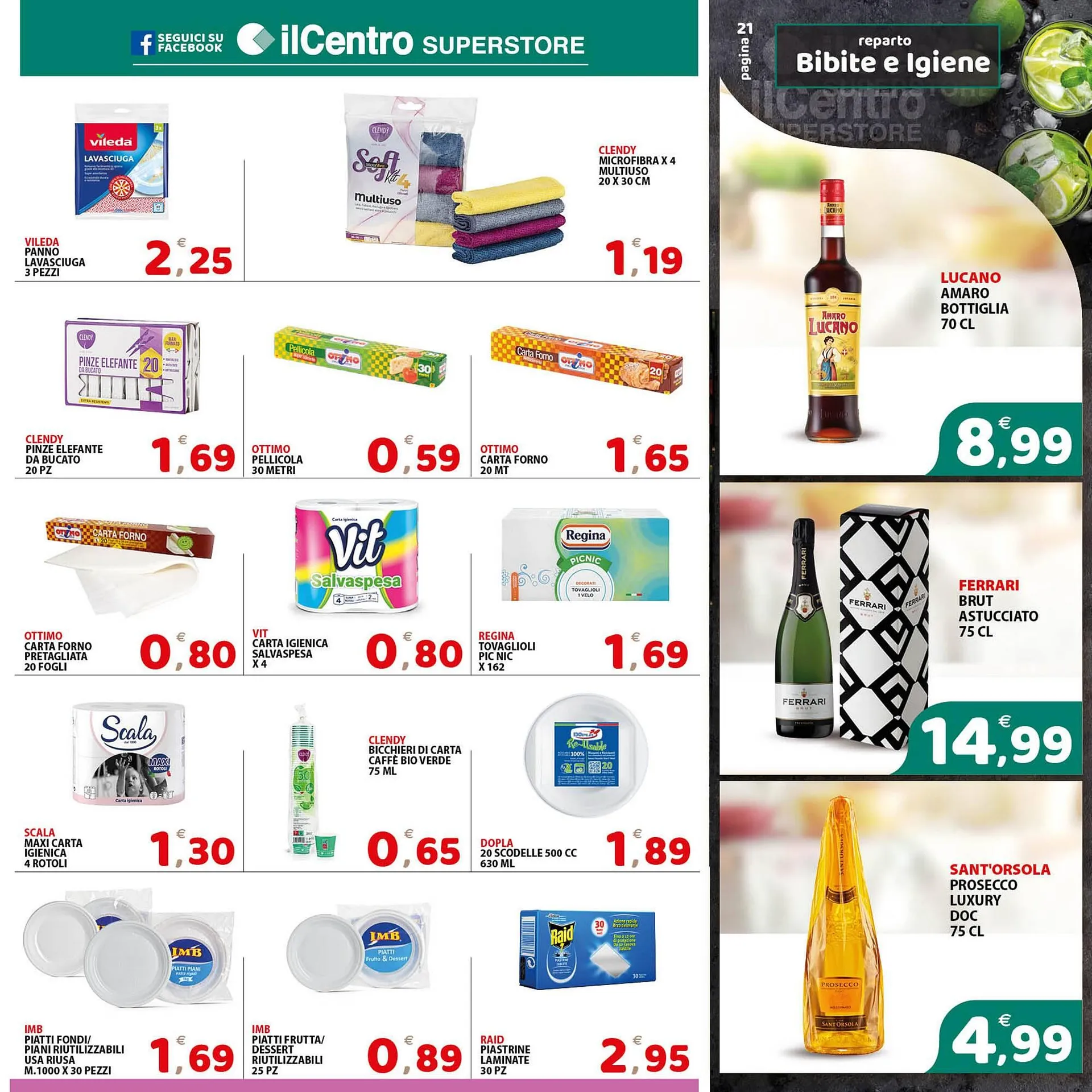 Volantino Il Centro Superstore da 11 giugno a 24 giugno di 2025 - Pagina del volantino 21