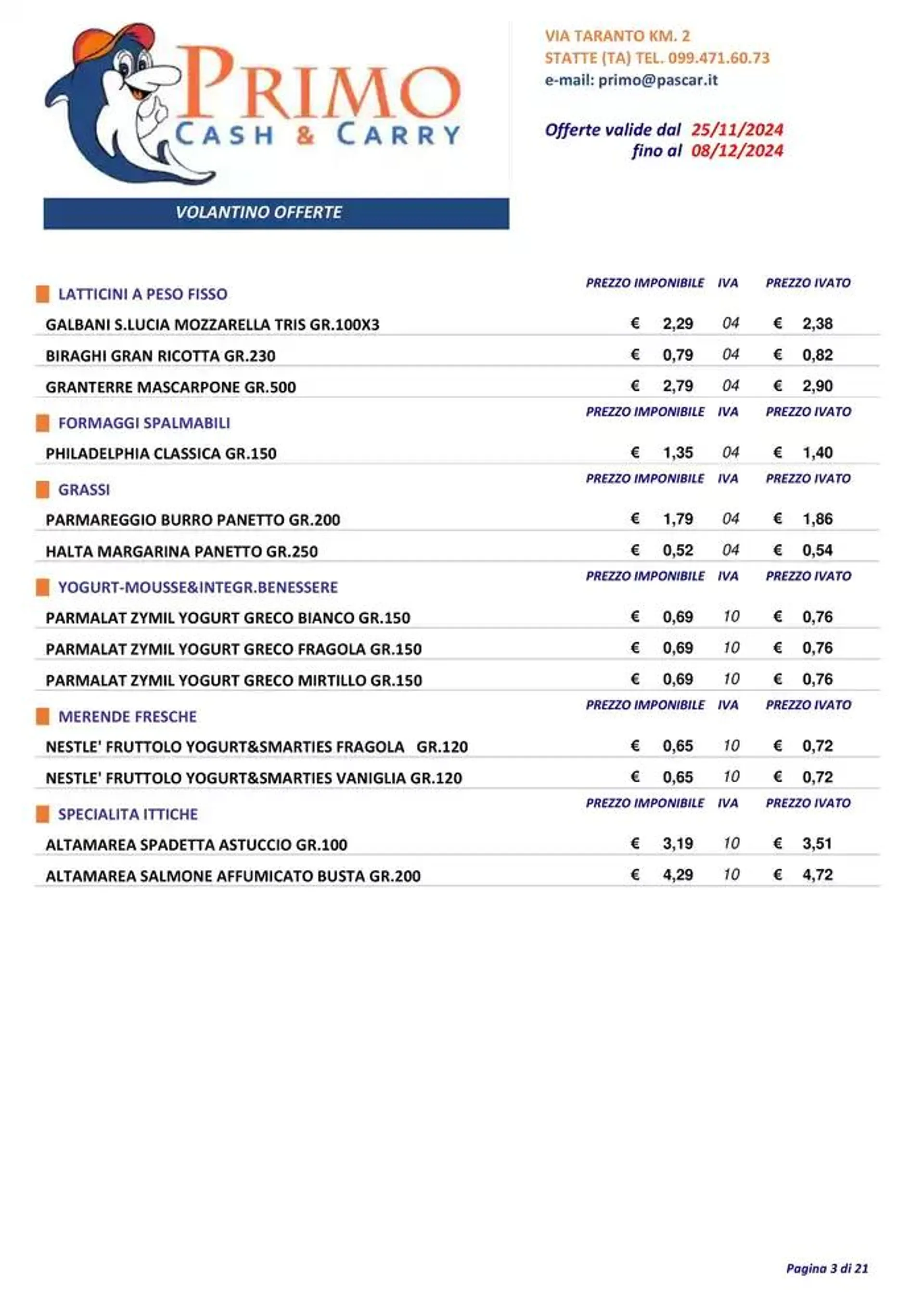 Offerte valide dal 25/11 fino al 08/12 da 27 novembre a 8 dicembre di 2024 - Pagina del volantino 3