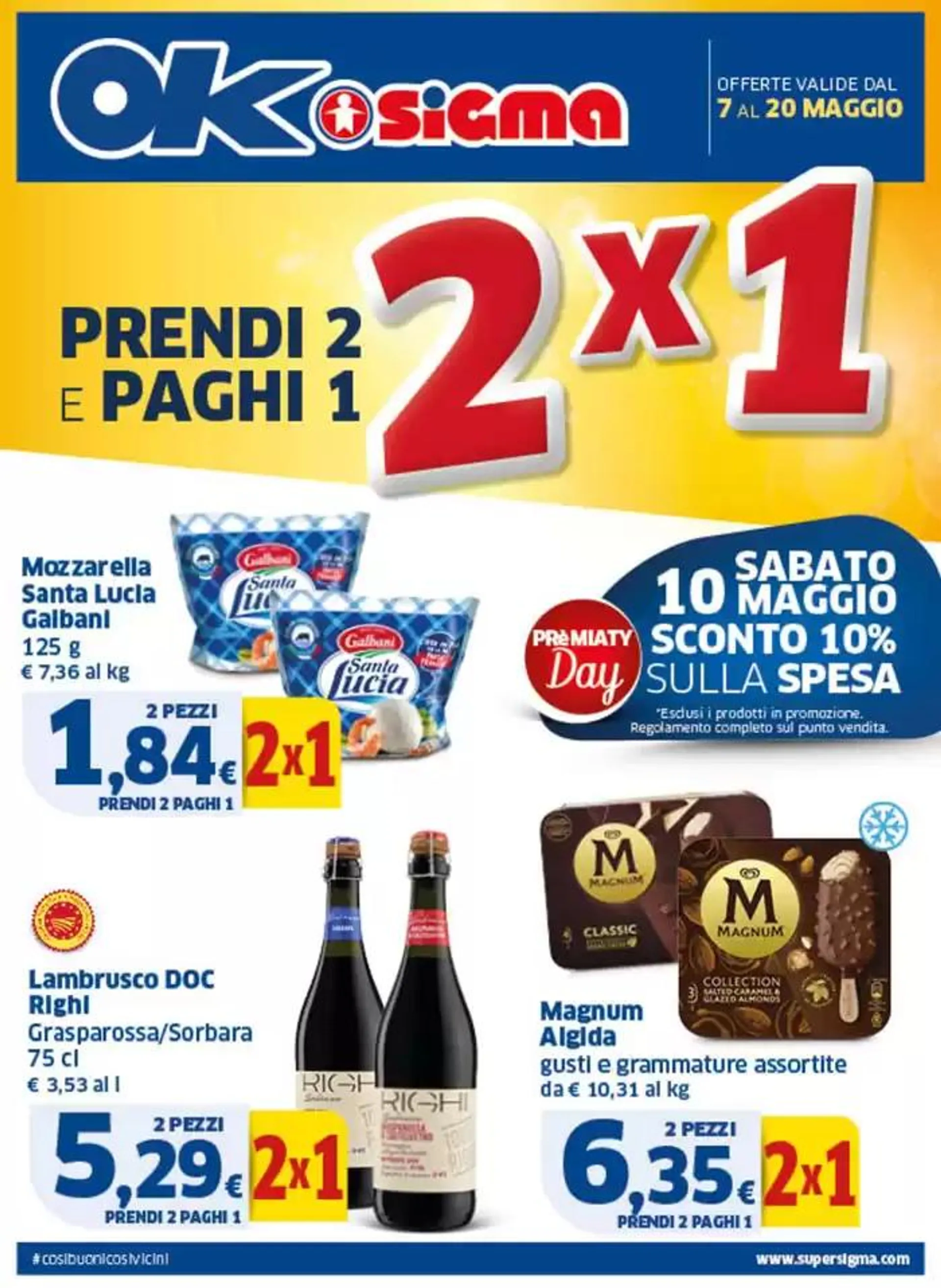 2x1 Prendi 2 e paghi 1 da 7 maggio a 20 maggio di 2025 - Pagina del volantino 1