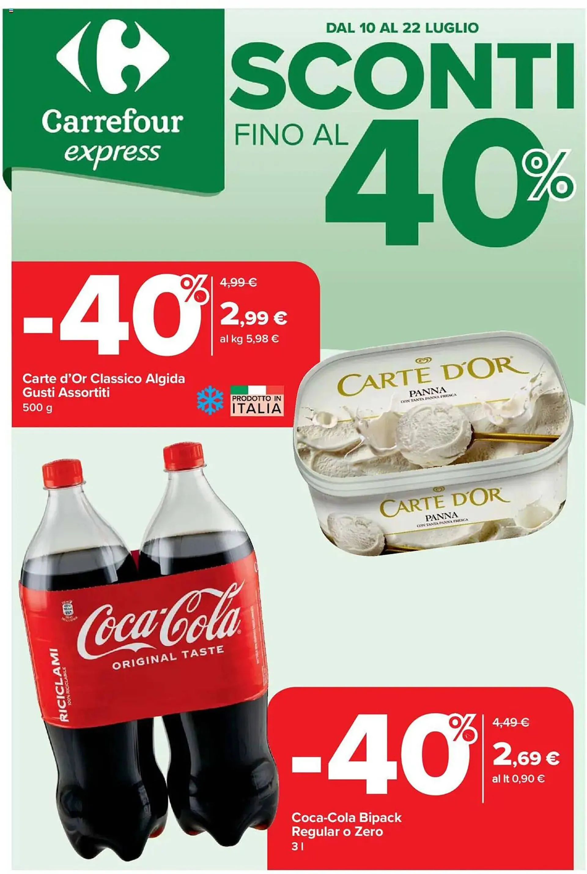 Volantino Carrefour Express da 10 luglio a 23 luglio di 2025 - Pagina del volantino 1