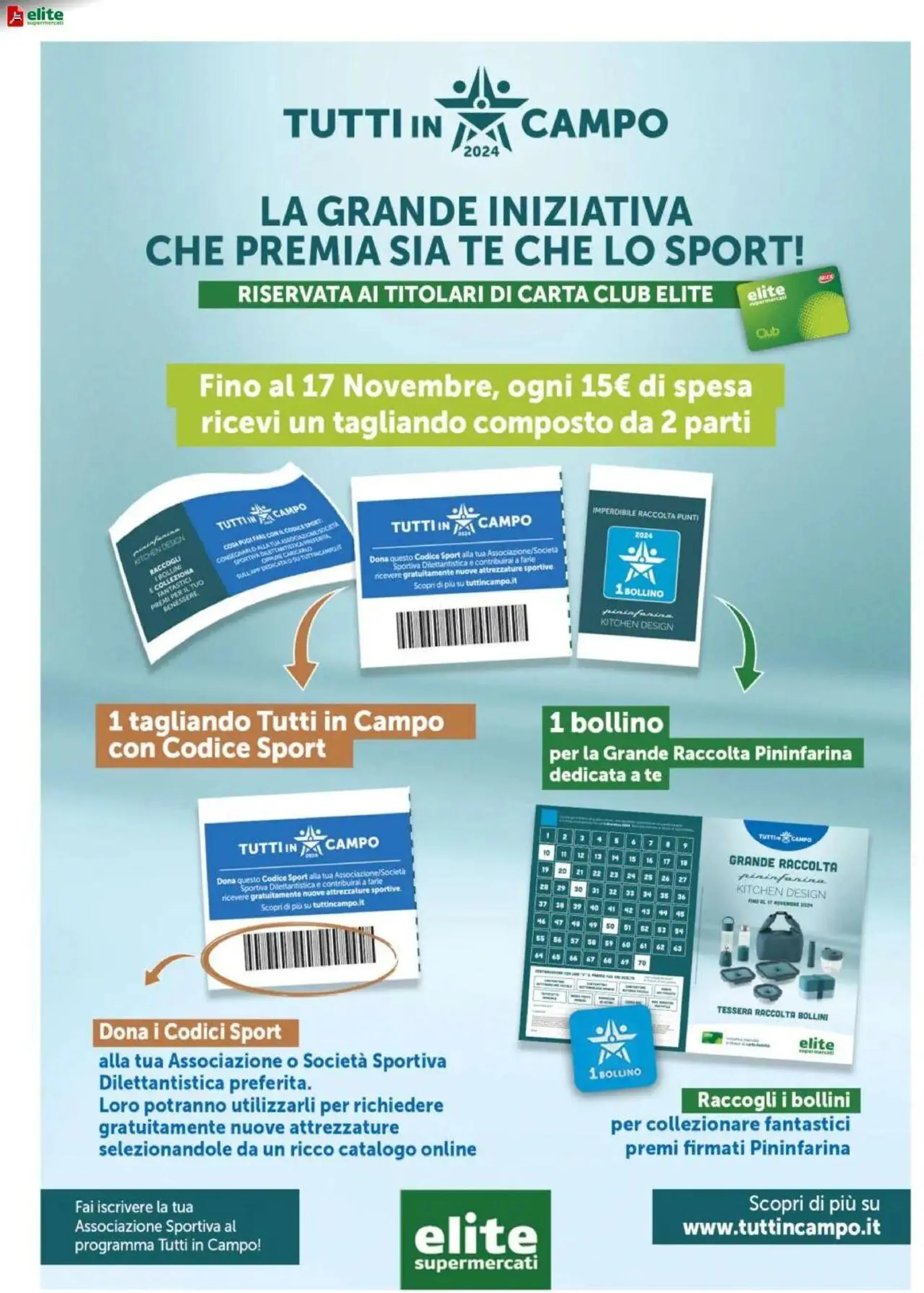 Tutti in Campo - puntata 1 Elite Supermercati da 2 settembre a 15 settembre di 2024 - Pagina del volantino 3