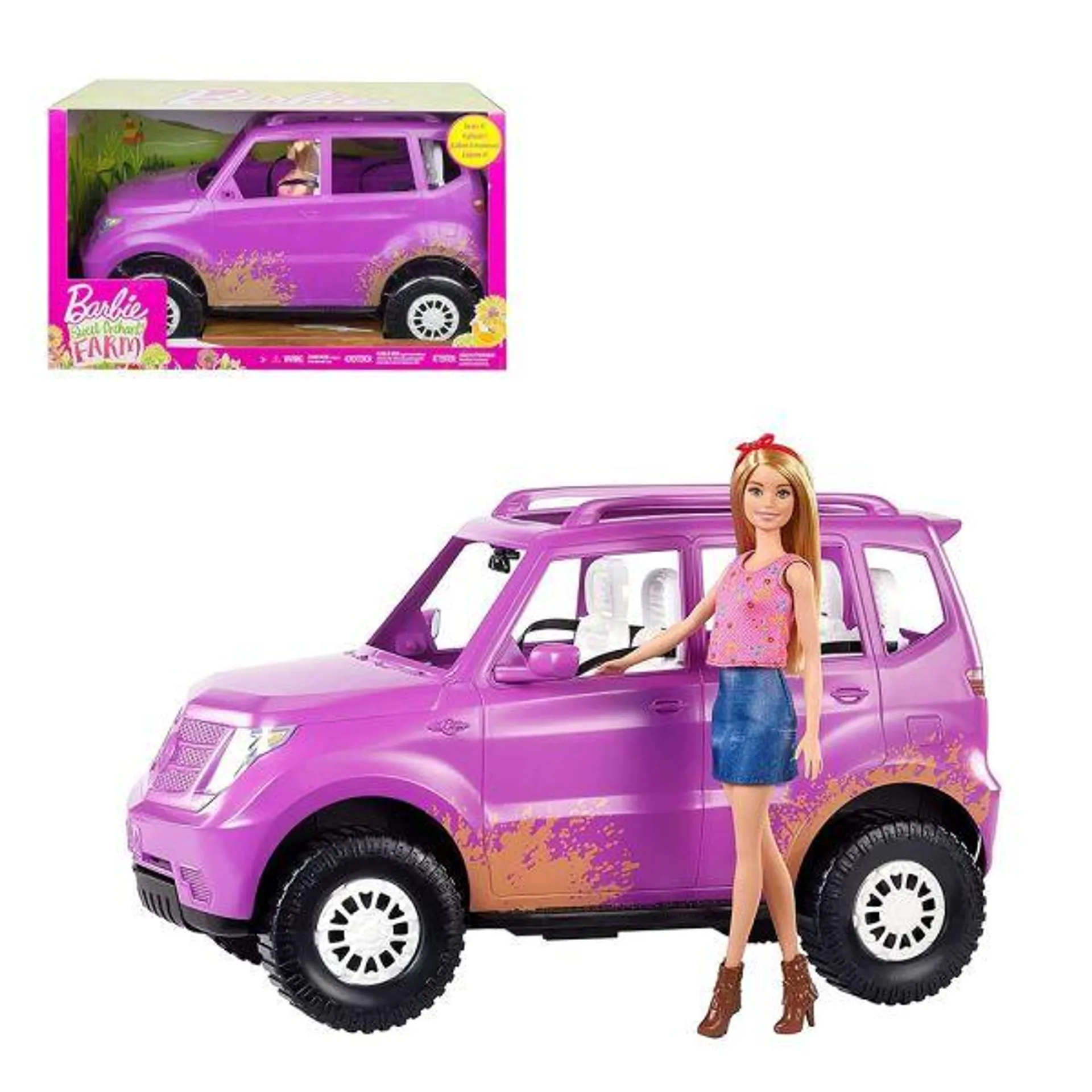 Bambola Barbie con suv - mattel