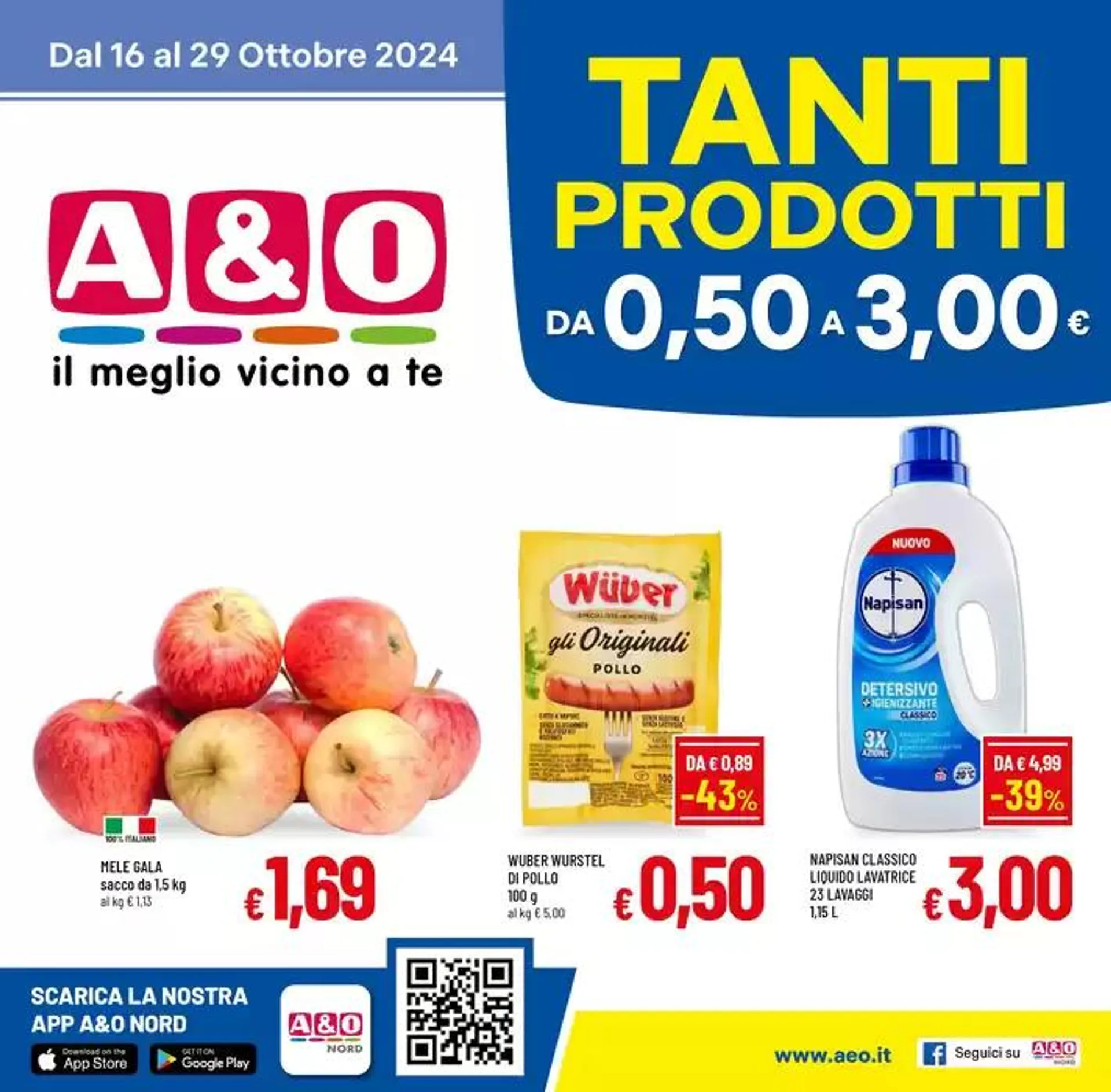 TANTI PRODOTTI DA 0,50 A 3,00€ da 16 ottobre a 29 ottobre di 2024 - Pagina del volantino 1