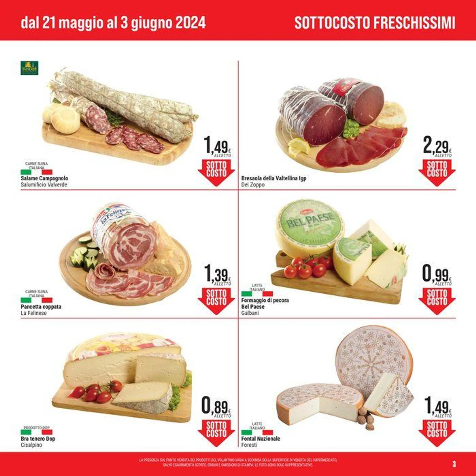 Sottocosto Freschissimi da 21 maggio a 3 giugno di 2024 - Pagina del volantino 3