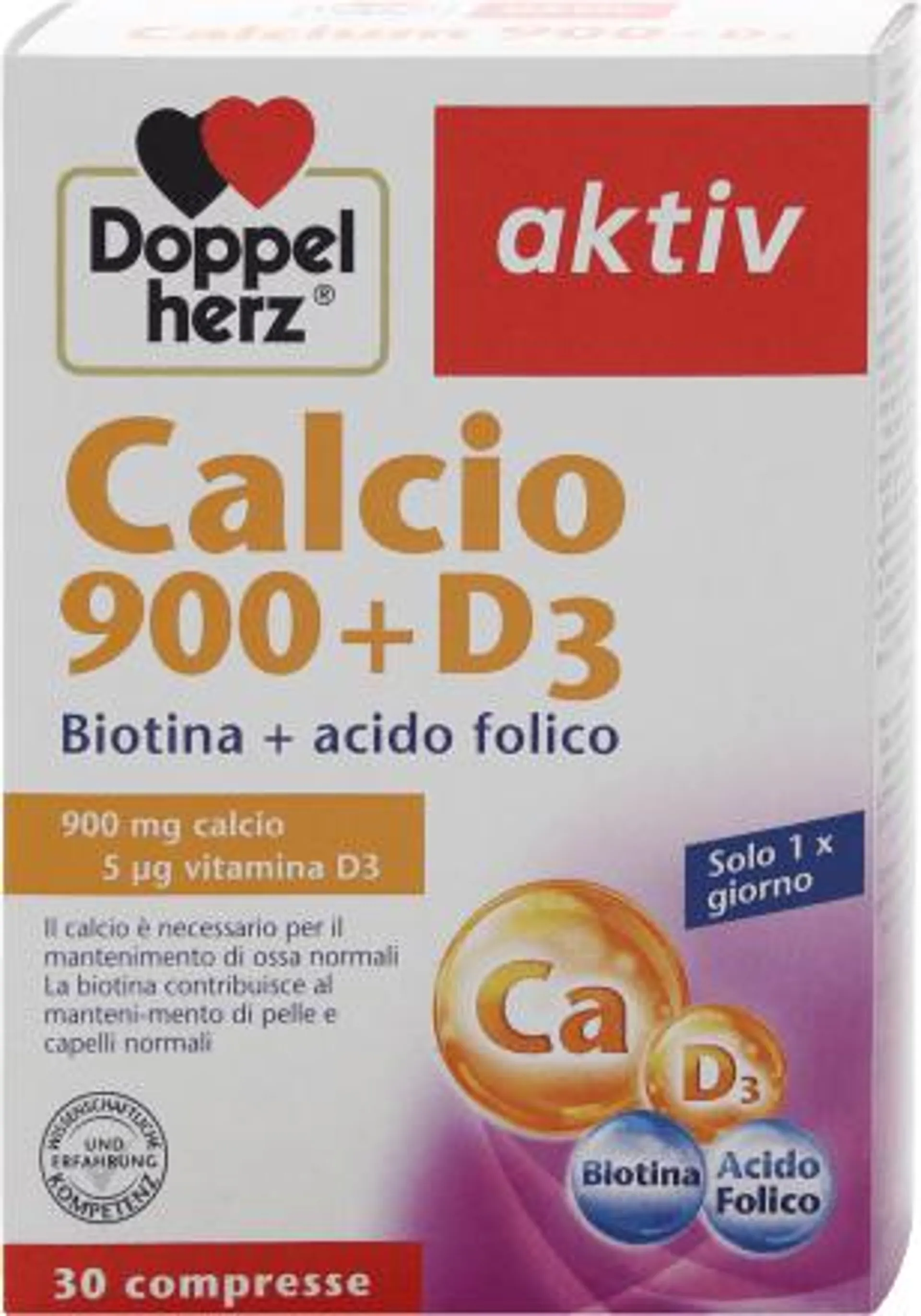 Calcio 900 + D3 aktiv, 30 pz