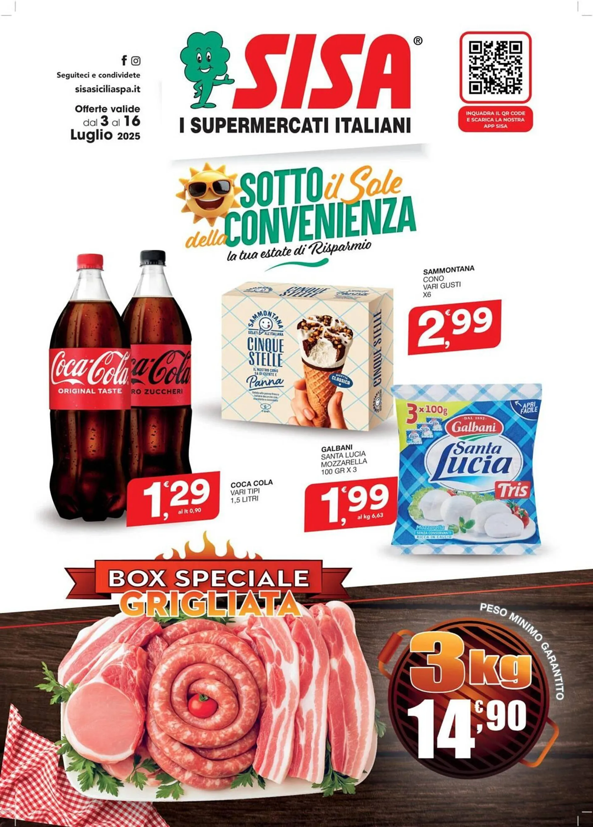 Volantino Sisa da 3 luglio a 16 luglio di 2025 - Pagina del volantino 1