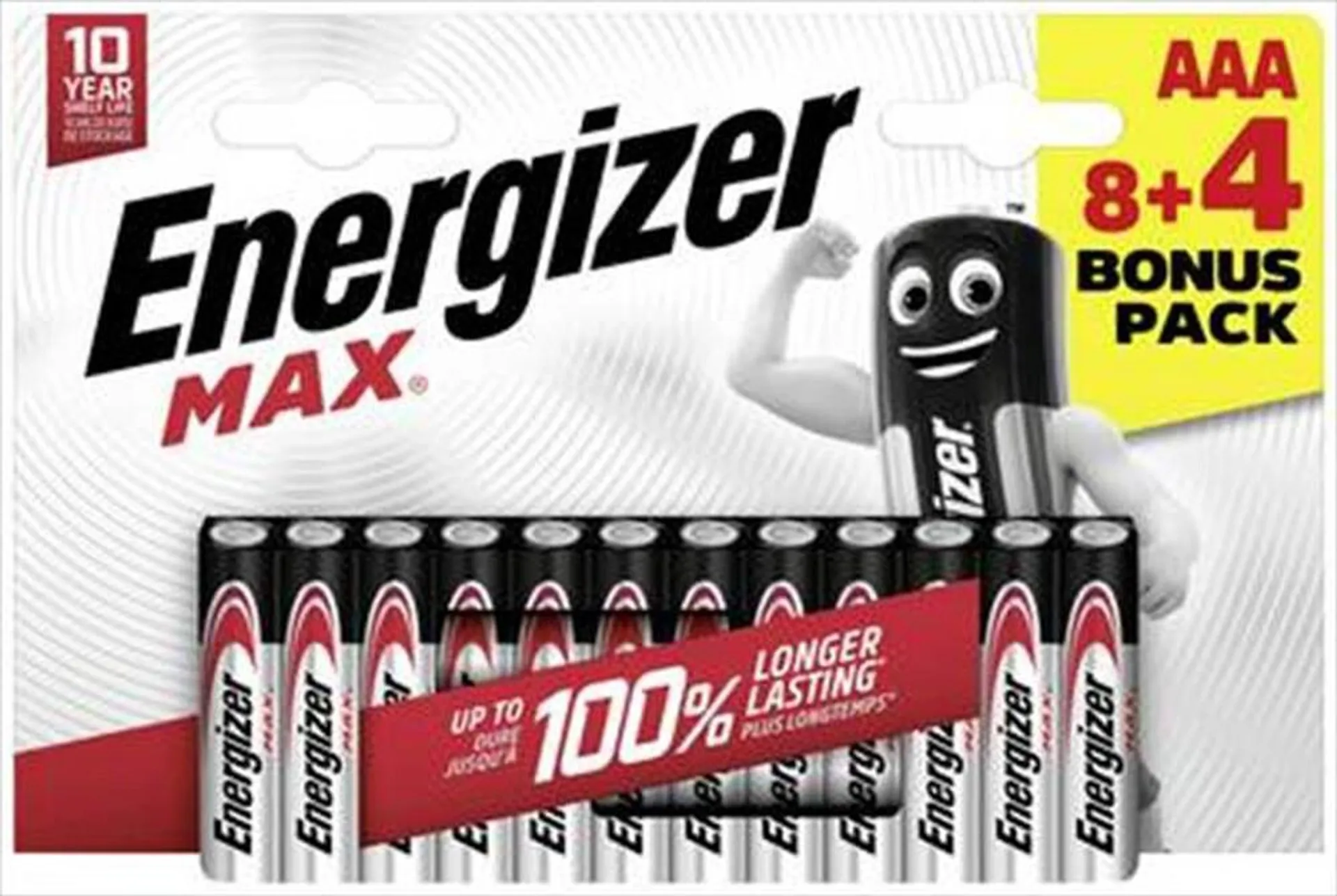 ENERGIZER - MAX AAA BP12 8 4 FREE-Multicolore