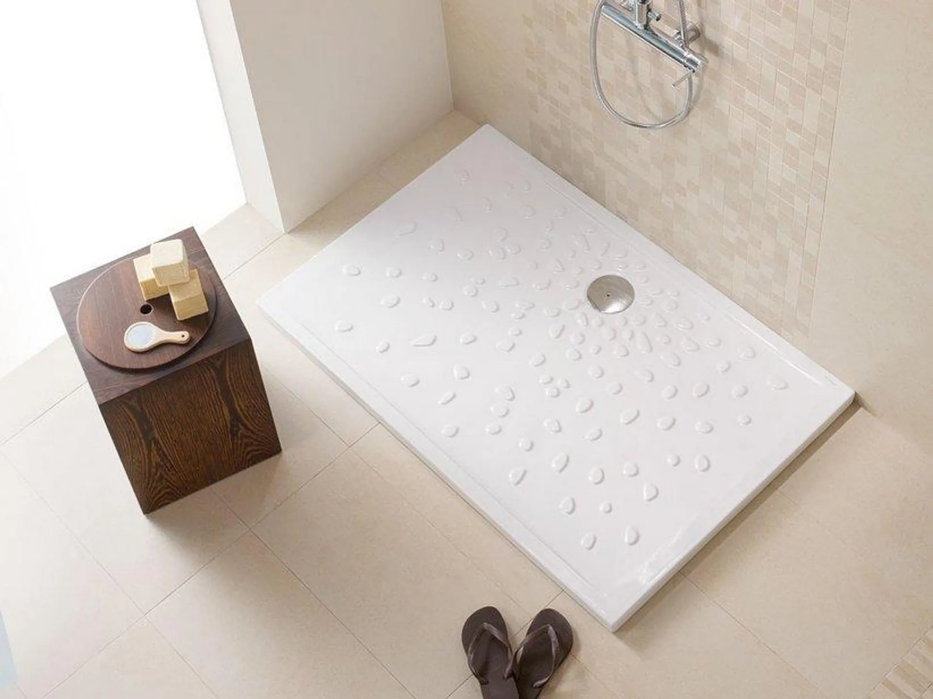 Piatto Doccia Padua 80X120 H4,5 Ceramica Bianco