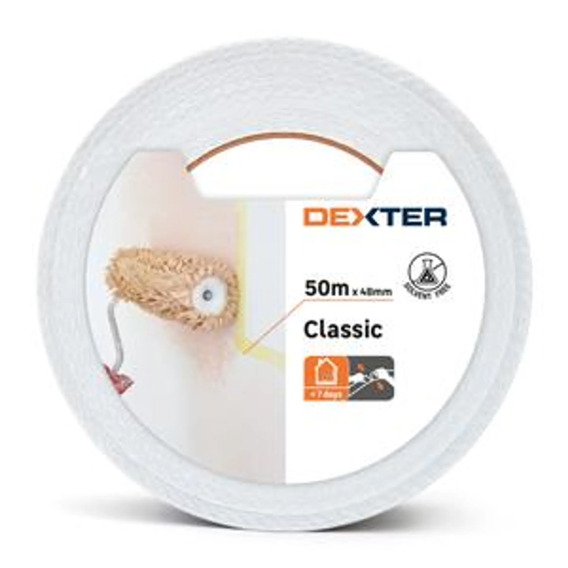 Nastro per mascheratura DEXTER 50 m x 48 mm superfici lisce