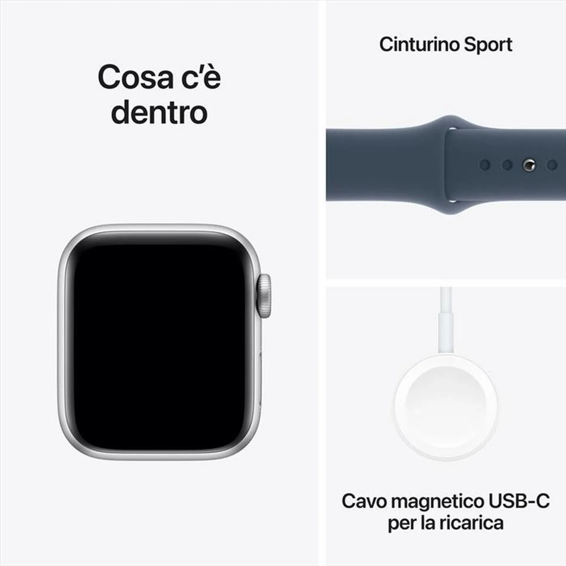 APPLE - Watch SE GPS Cassa 40mm - S/M-Blu Tempesta