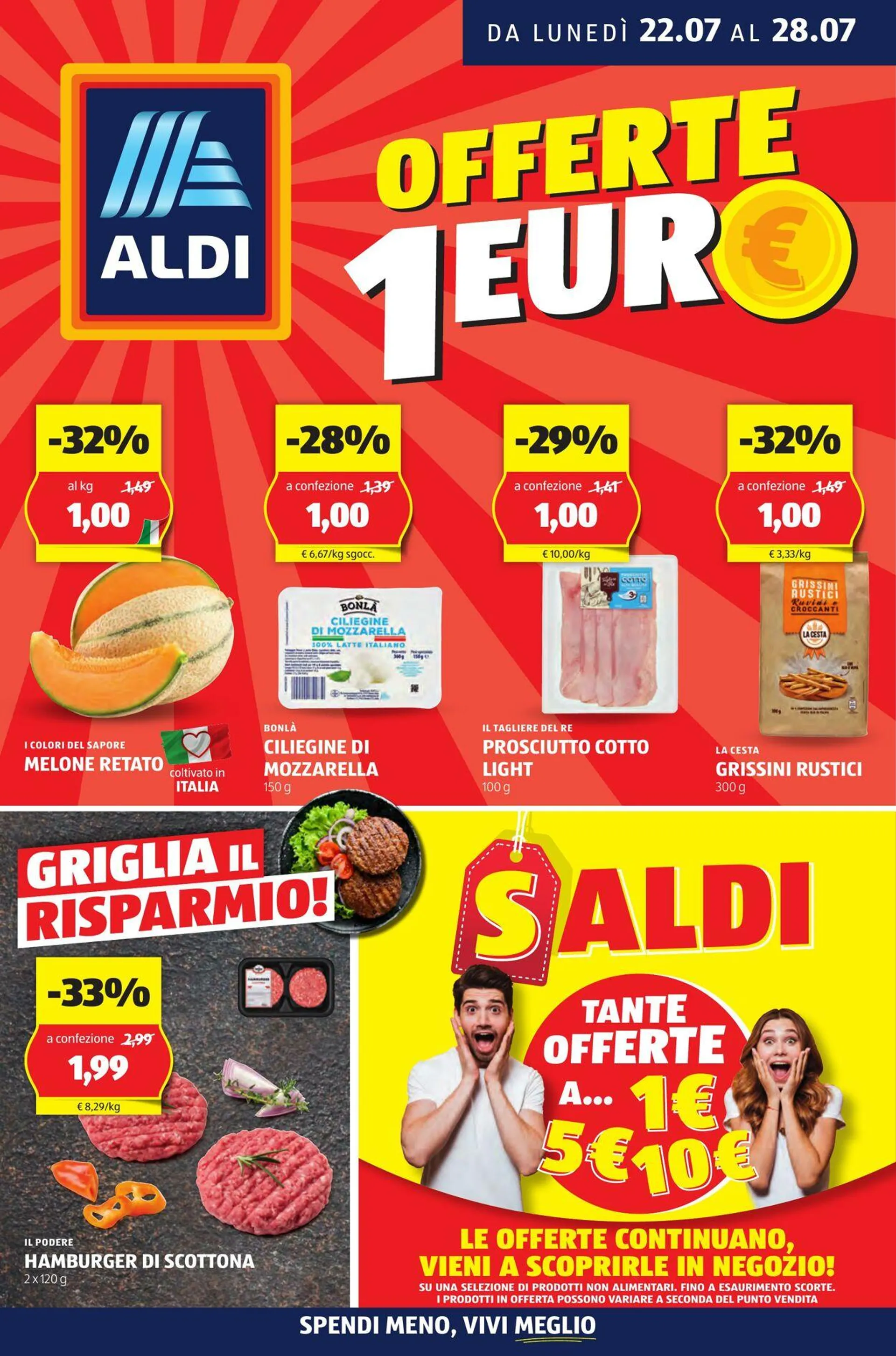 Aldi Volantino attuale da 22 luglio a 28 luglio di 2024 - Pagina del volantino 1