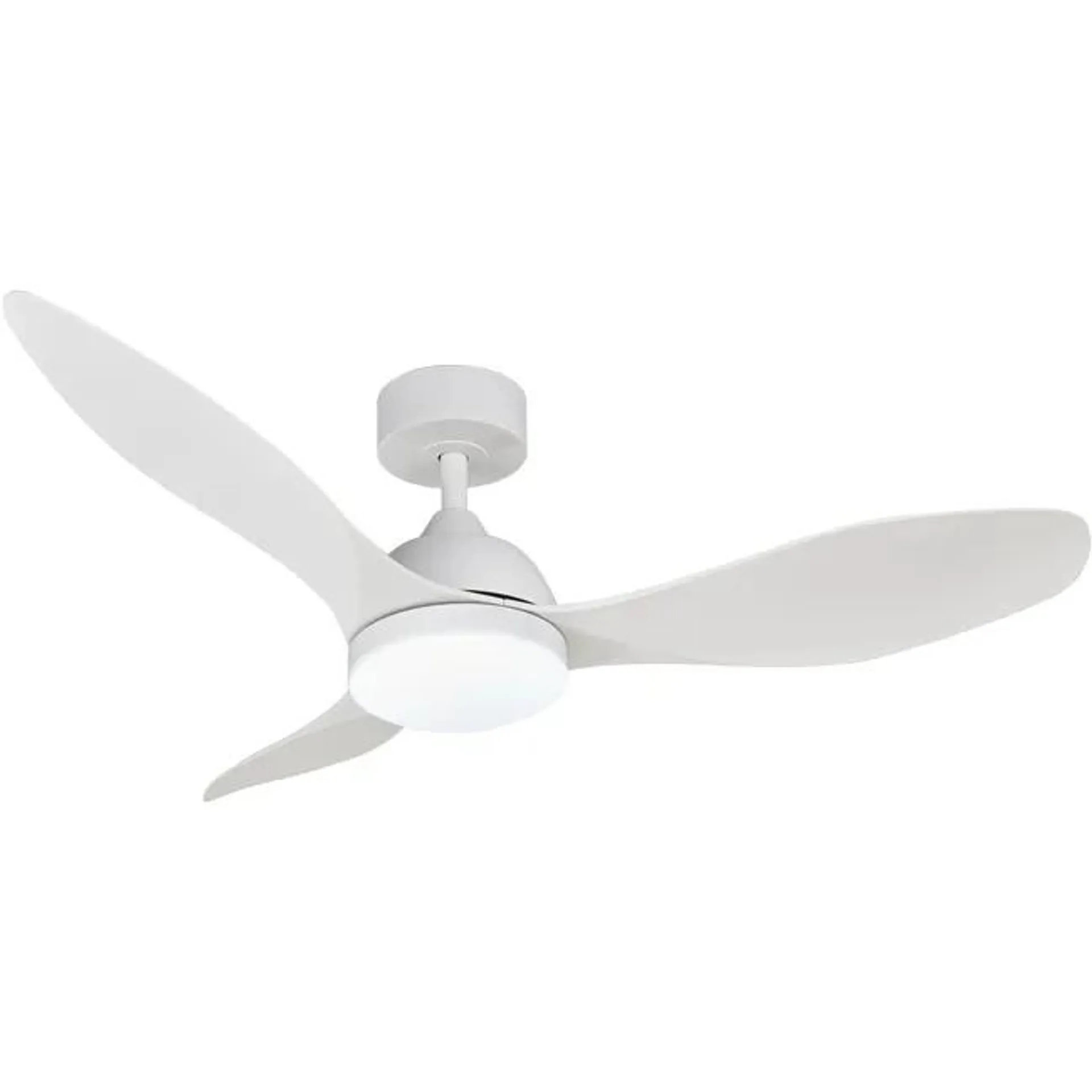 Ventilatore da soffitto Amos bianco, Ø 122 cm, CCT, dimmerabile, INSPIRE IP20