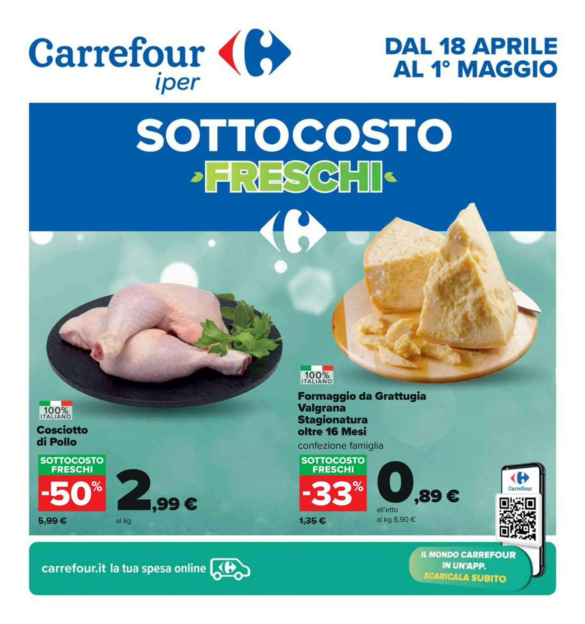 Carrefour Volantino attuale da 18 aprile a 1 maggio di 2024 - Pagina del volantino 1