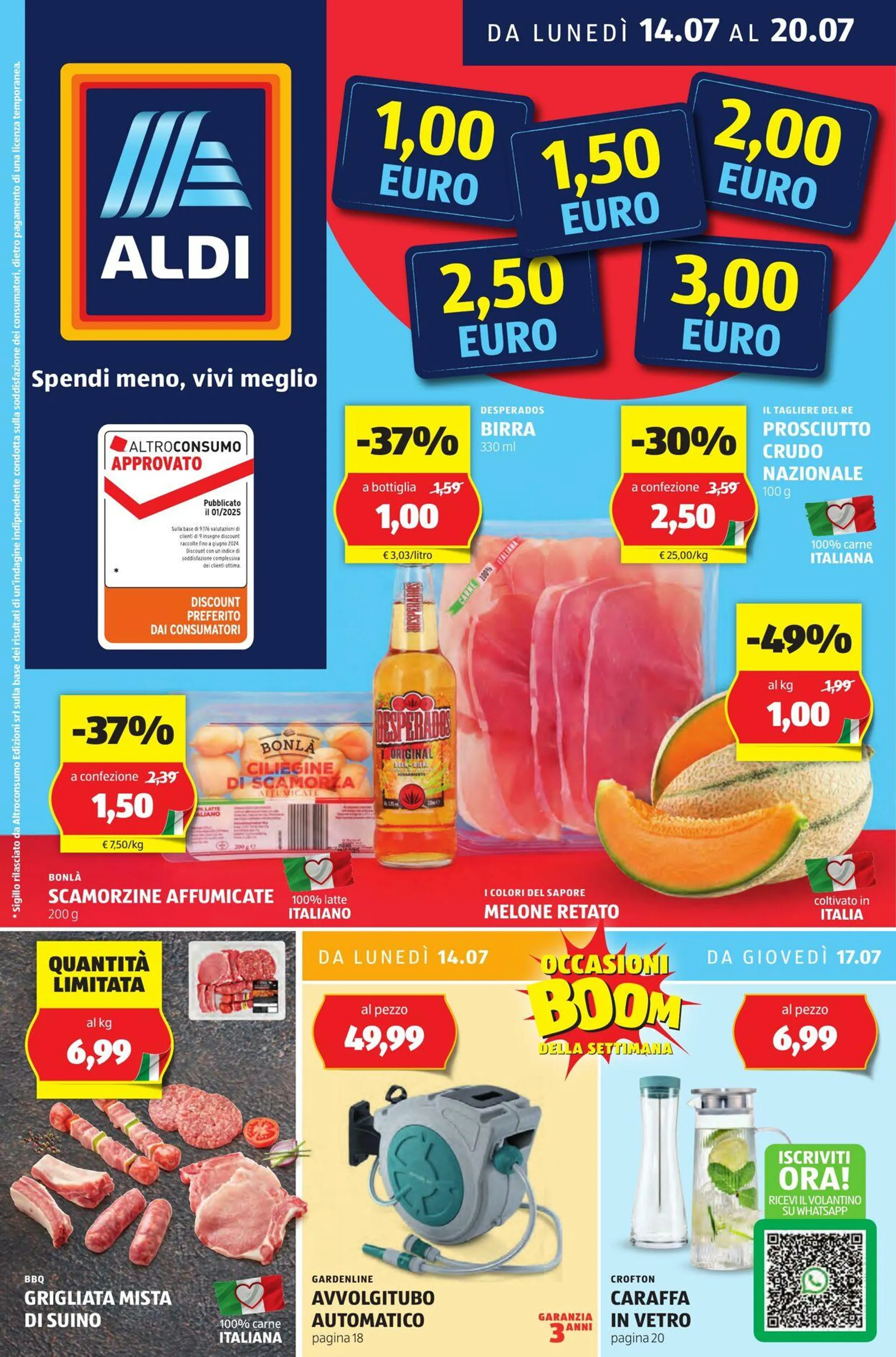 Aldi Volantino attuale da 14 luglio a 20 luglio di 2025 - Pagina del volantino 1