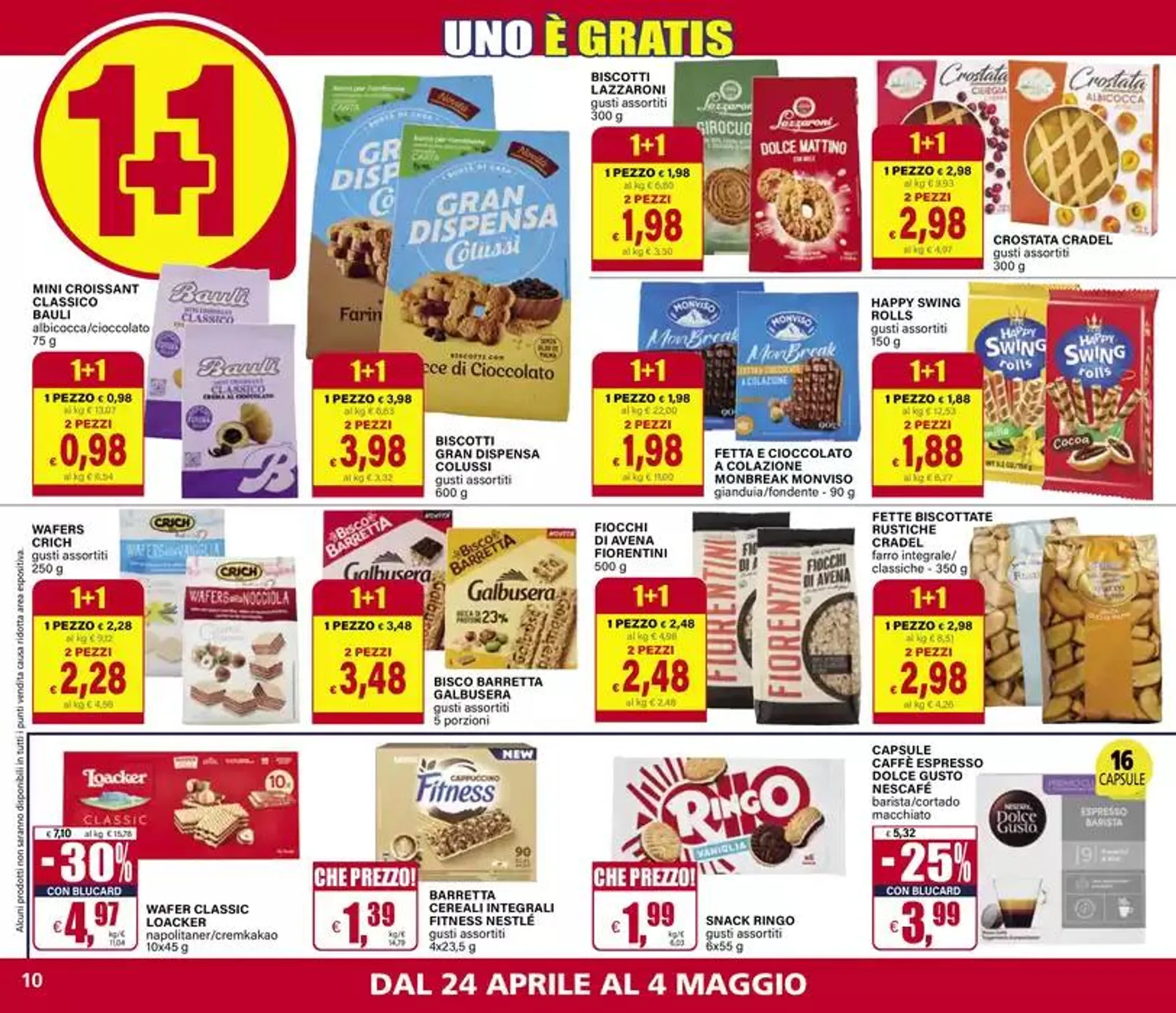1+1 Uno è Gratis da 24 aprile a 4 maggio di 2025 - Pagina del volantino 10