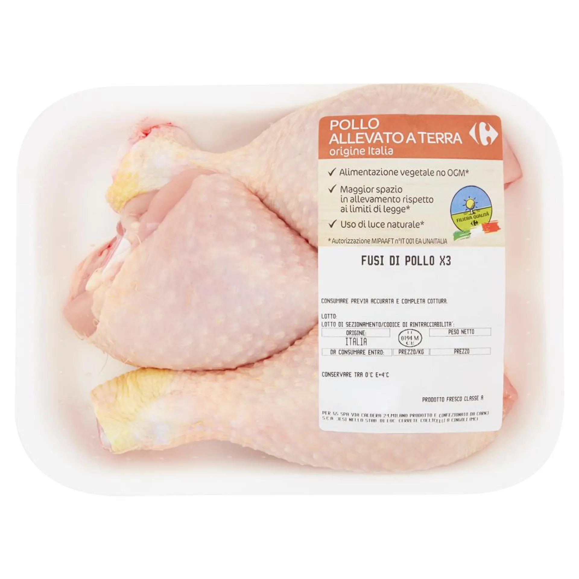 Carrefour Filiera Qualità Fusi di Pollo x3