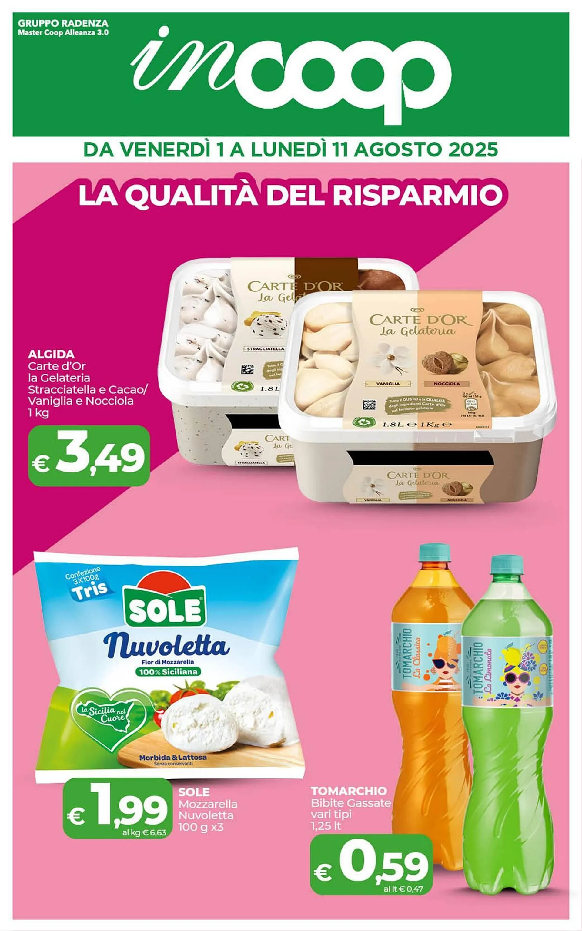 Volantino In Coop da 1 agosto a 11 agosto di 2025 - Pagina del volantino 1