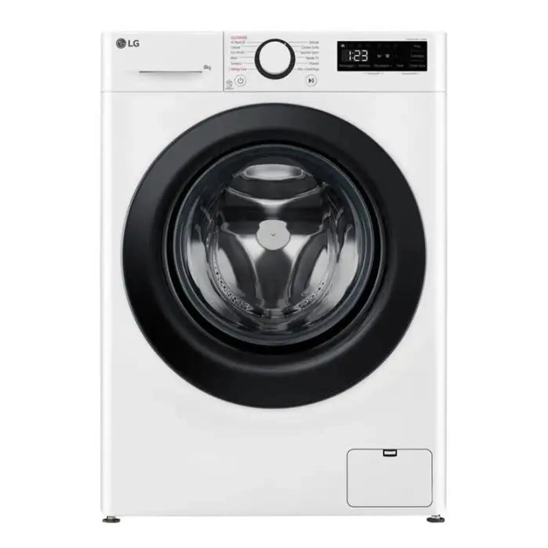 LG F2R3S08NSWB Lavatrice 8kg AI DD, Classe A-10%, 1200 giri, Vapore, AI Wash